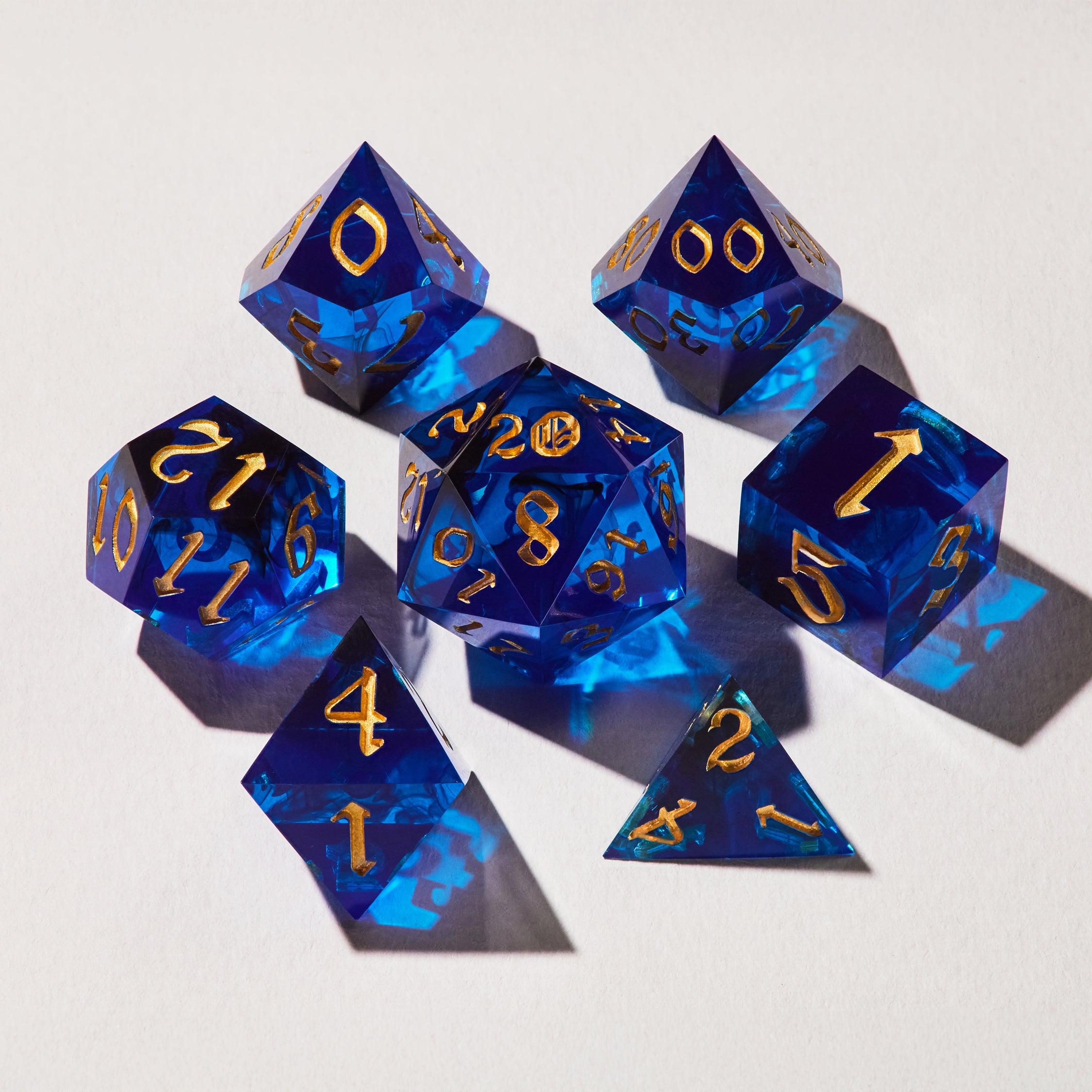 Royal Sapphire Dice Set