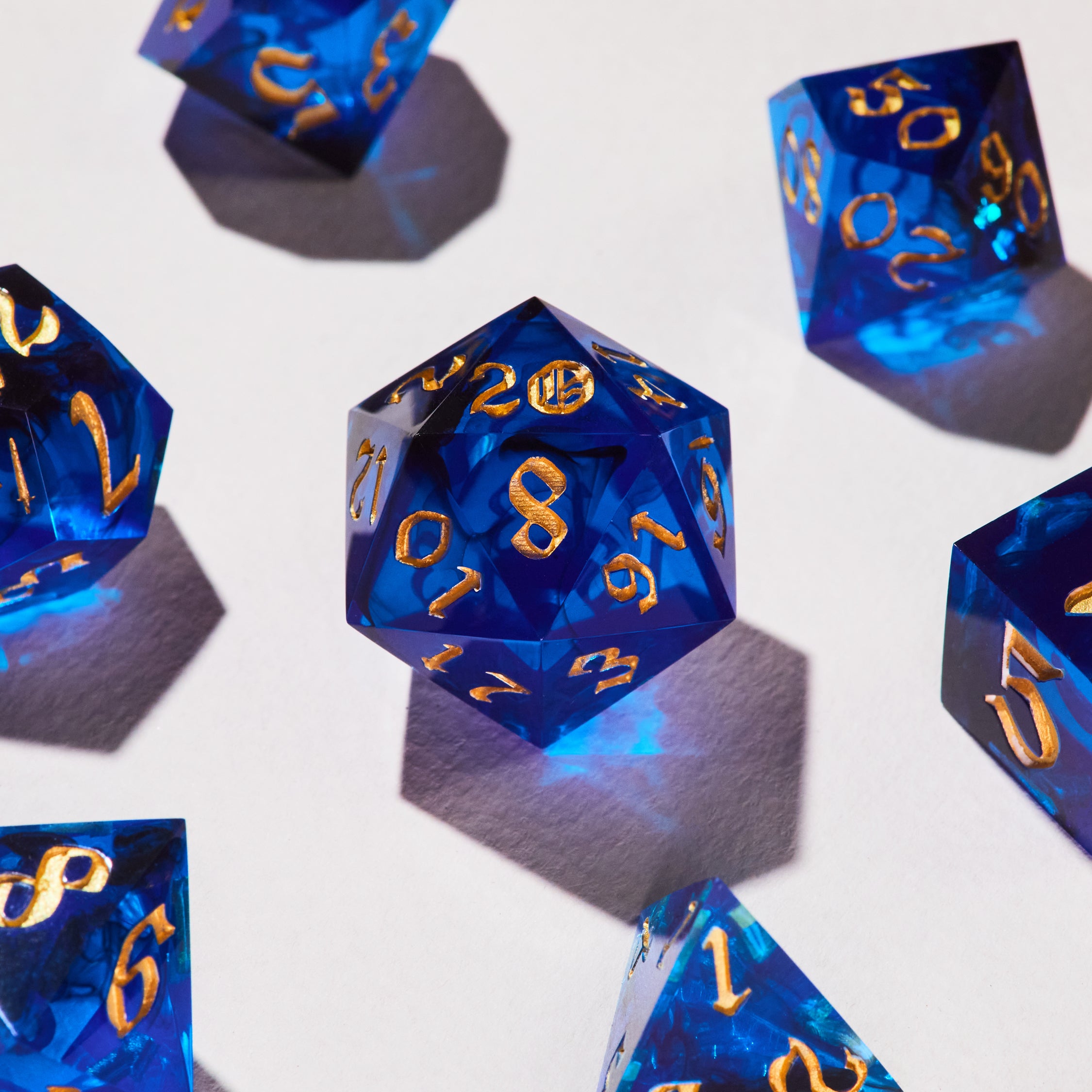 Royal Sapphire Dice Set