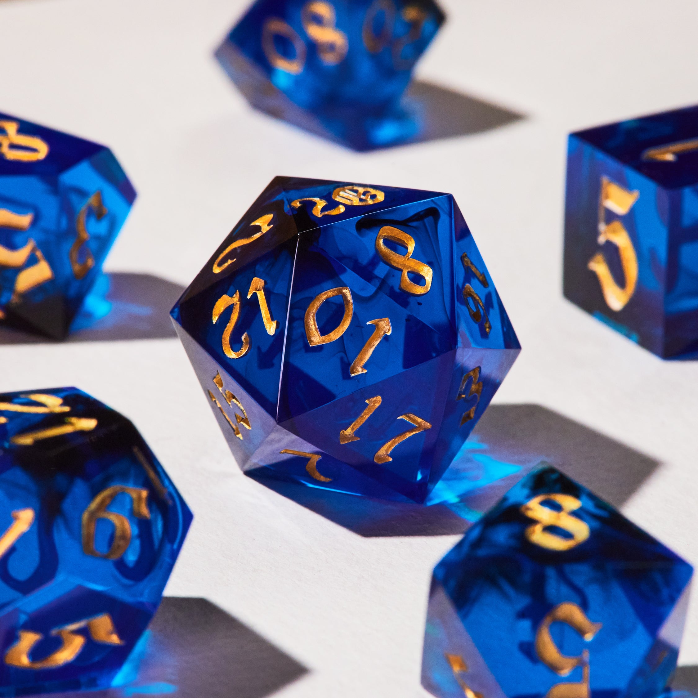 Royal Sapphire Dice Set
