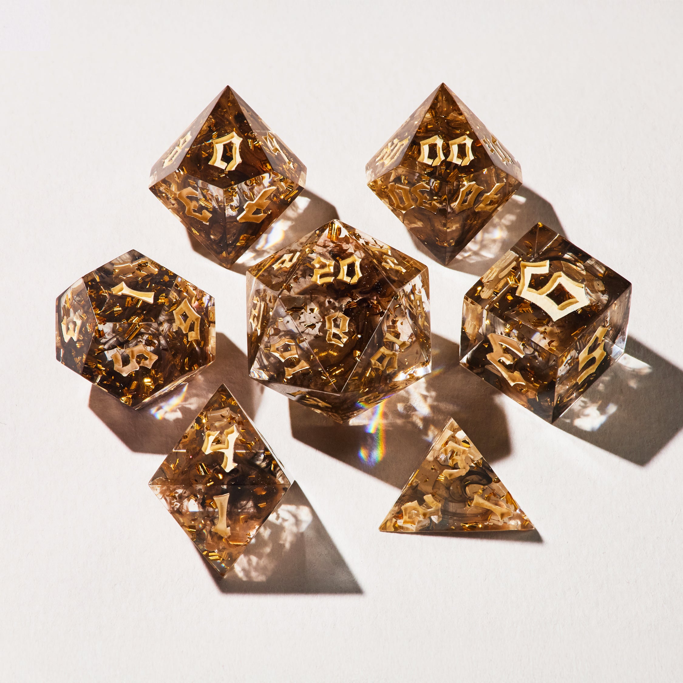 Golden Dune Dice Set