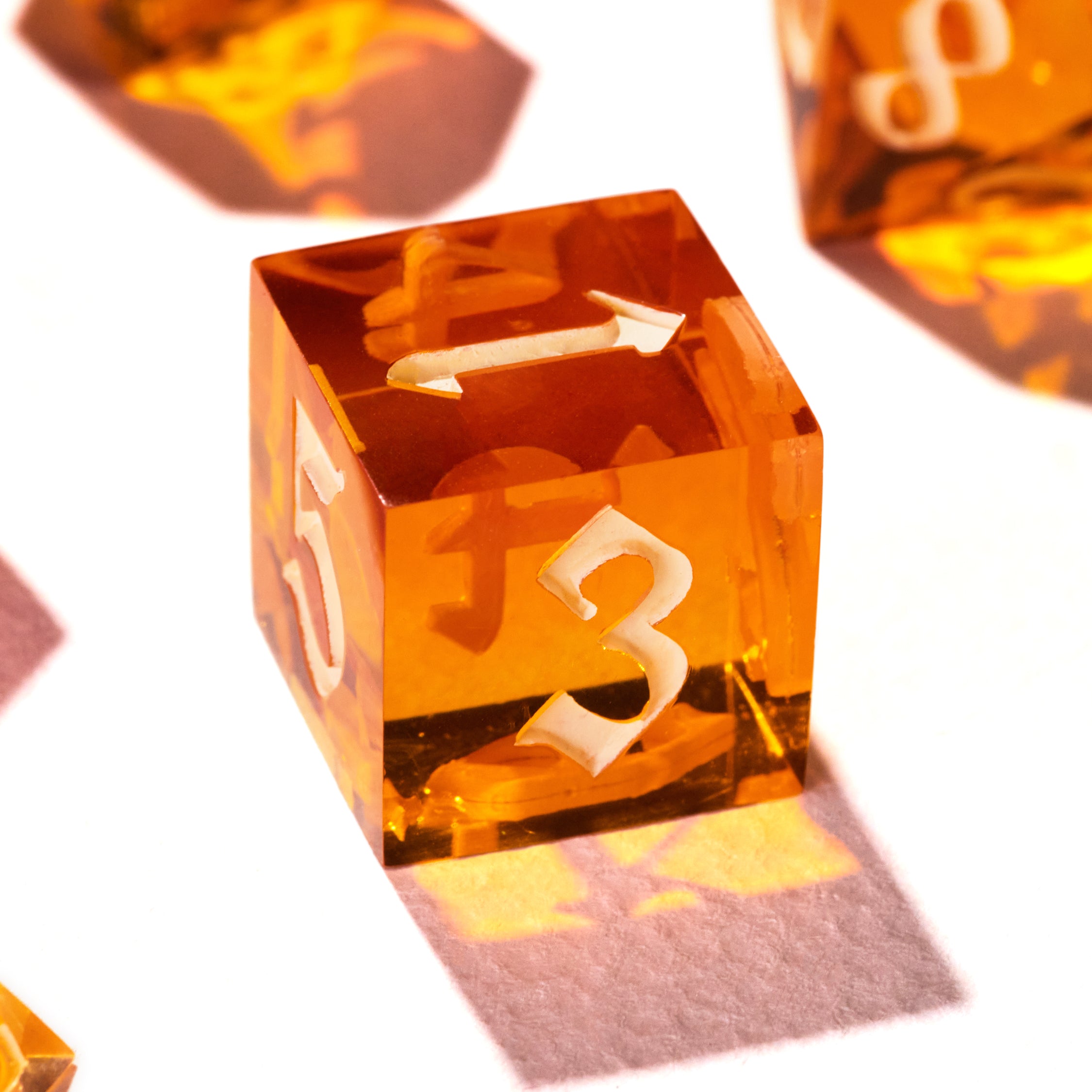 Arcane Amber Dice Set