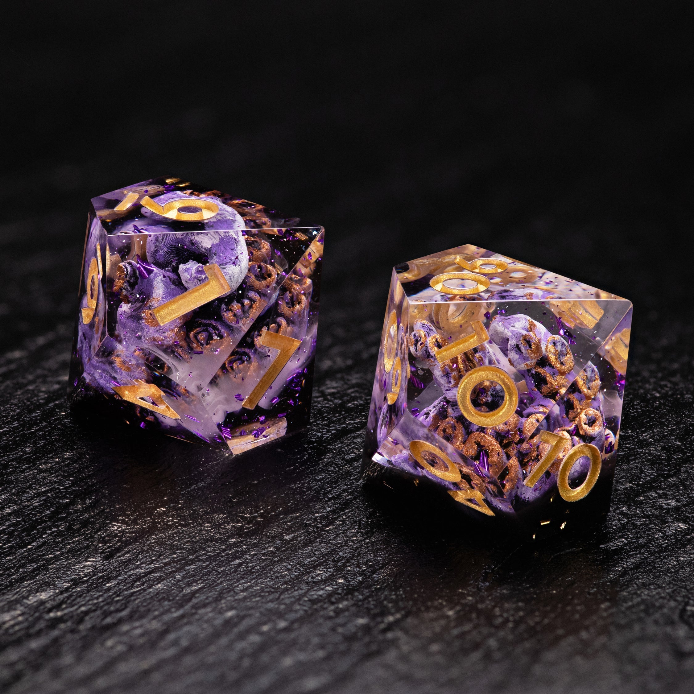 Dice Set Cthulhu Purple