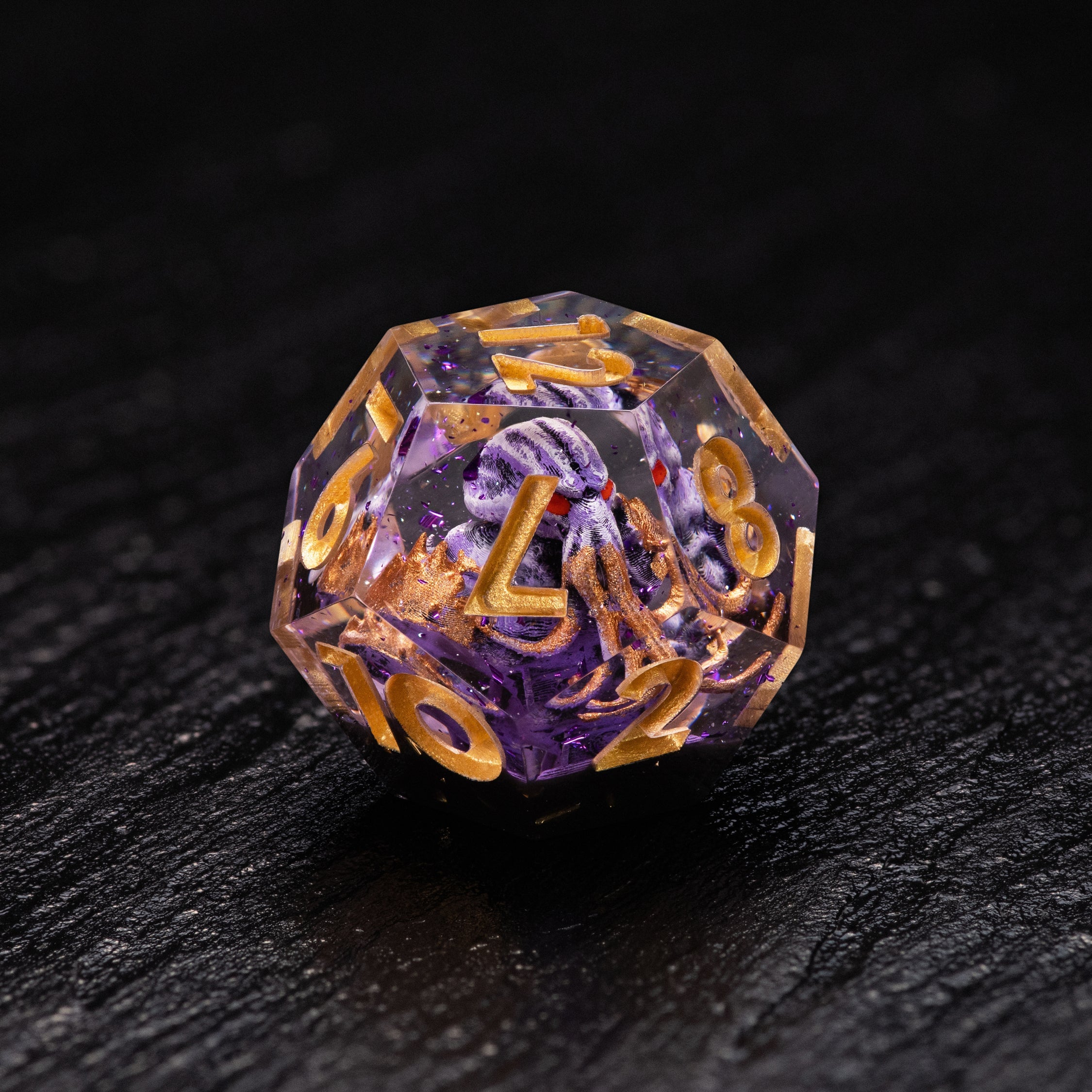 Dice Set Cthulhu Purple