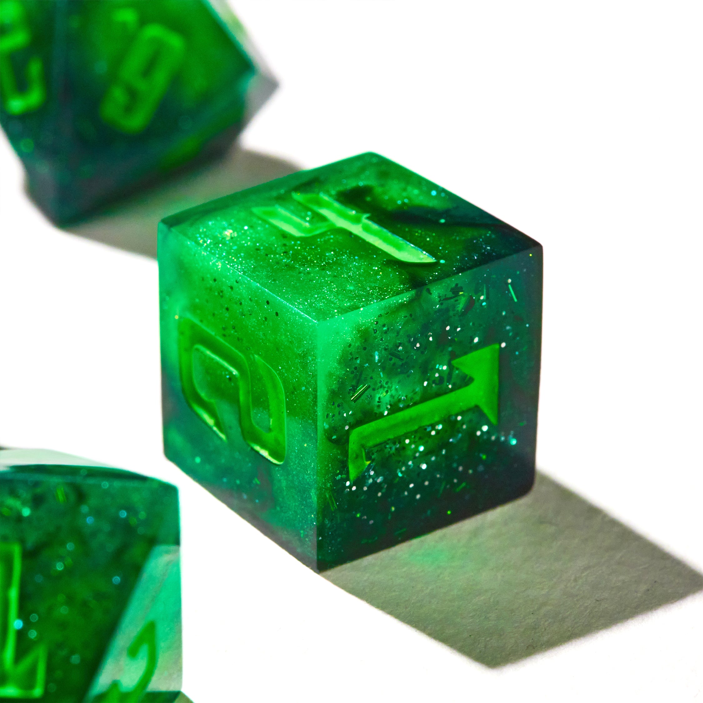Neon Verdant Dice Set