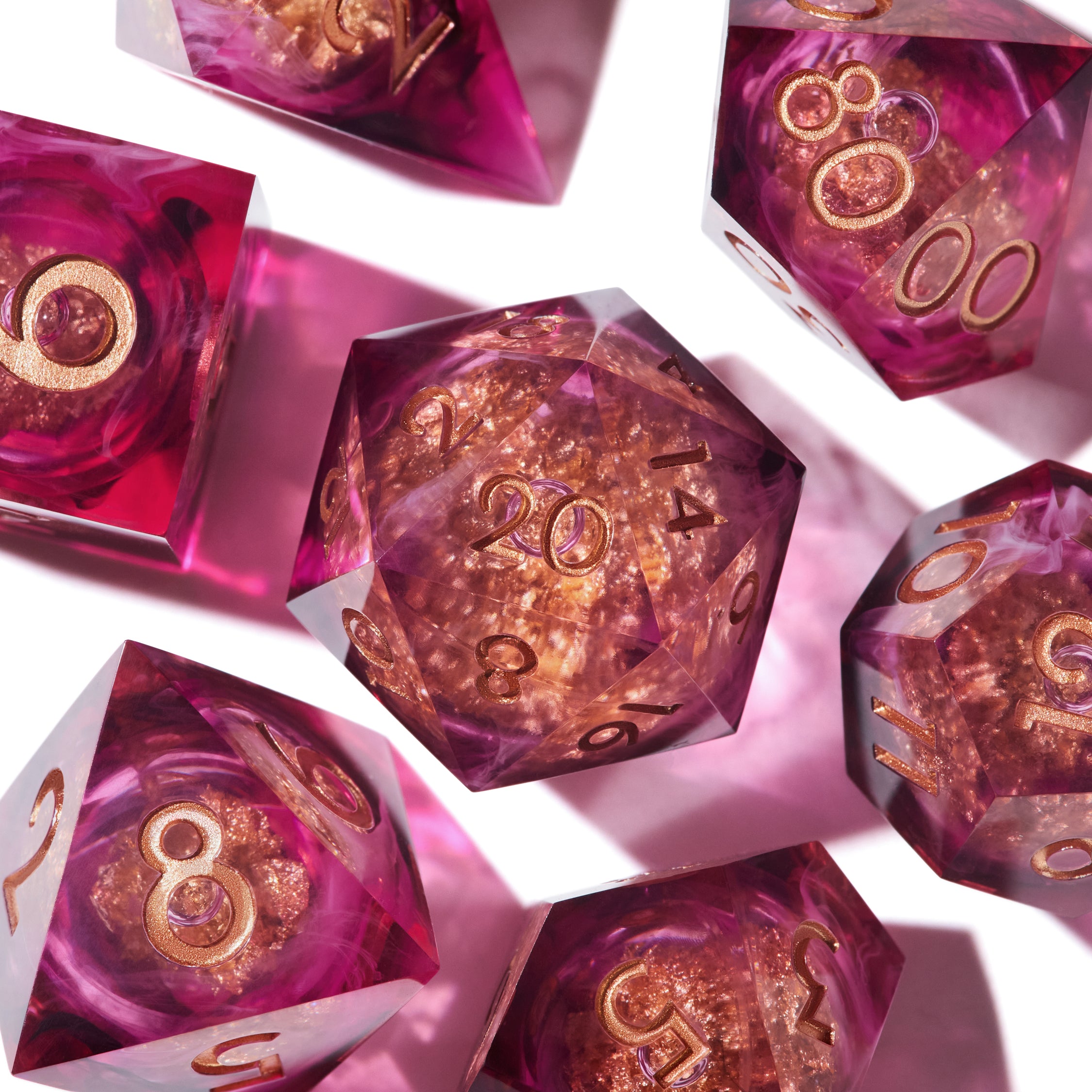 Poisoned Peony Liquid Core Dice Set