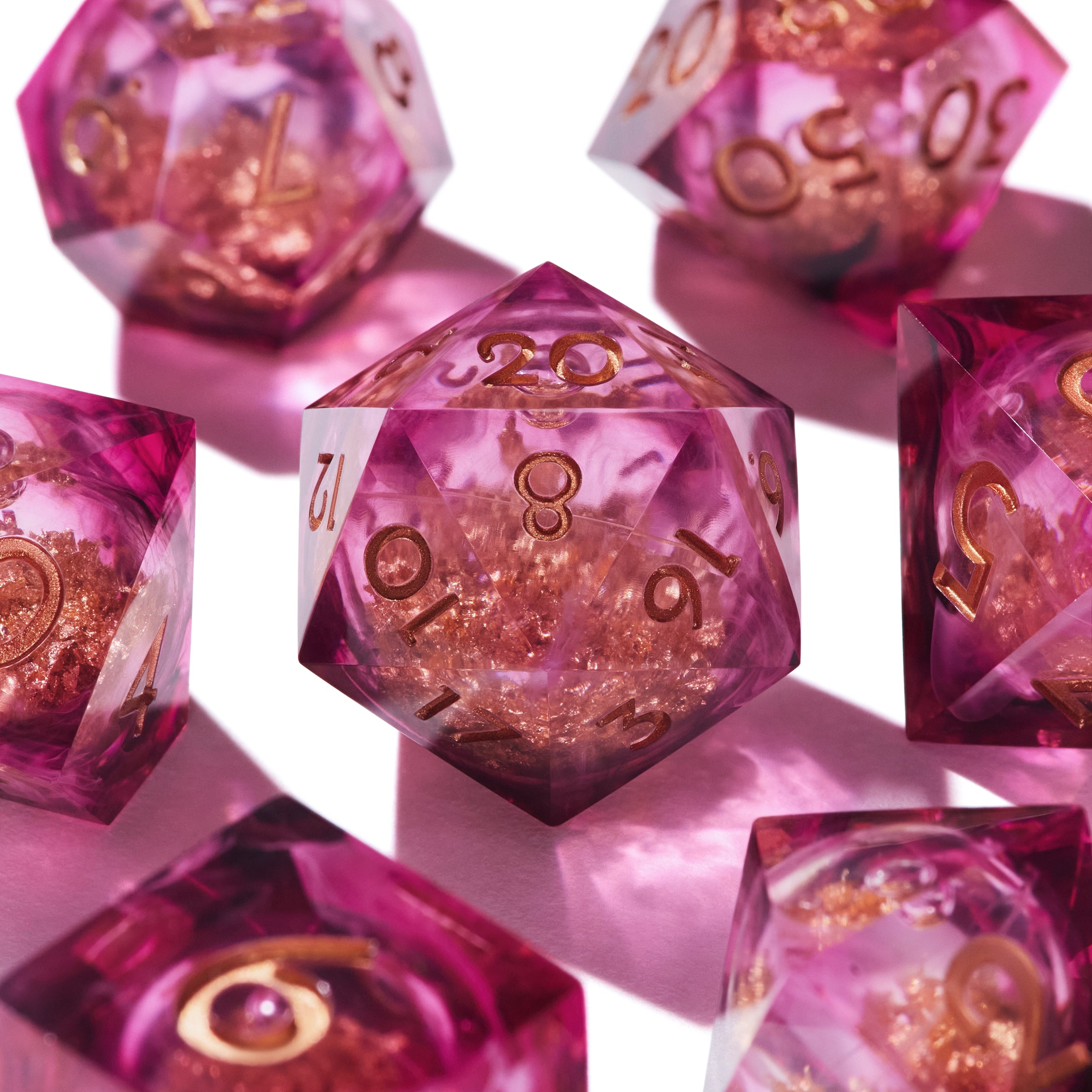 Poisoned Peony Liquid Core Dice Set