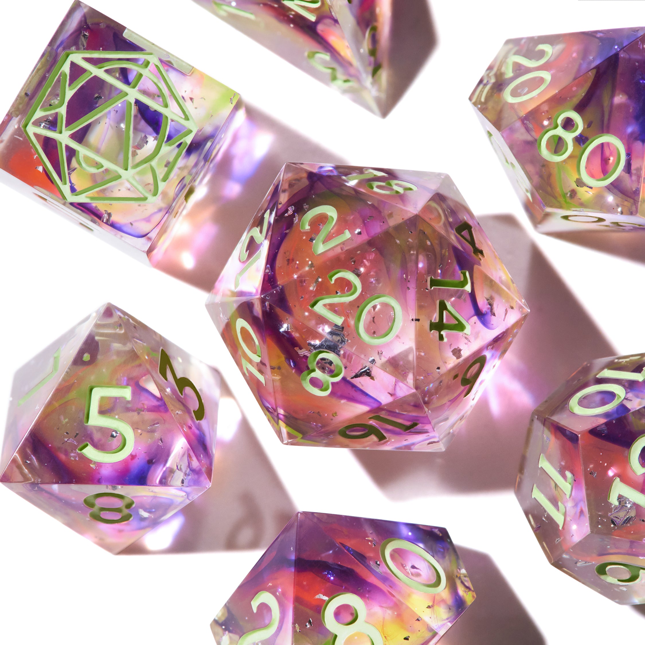 Rainbow Veil Dice Set