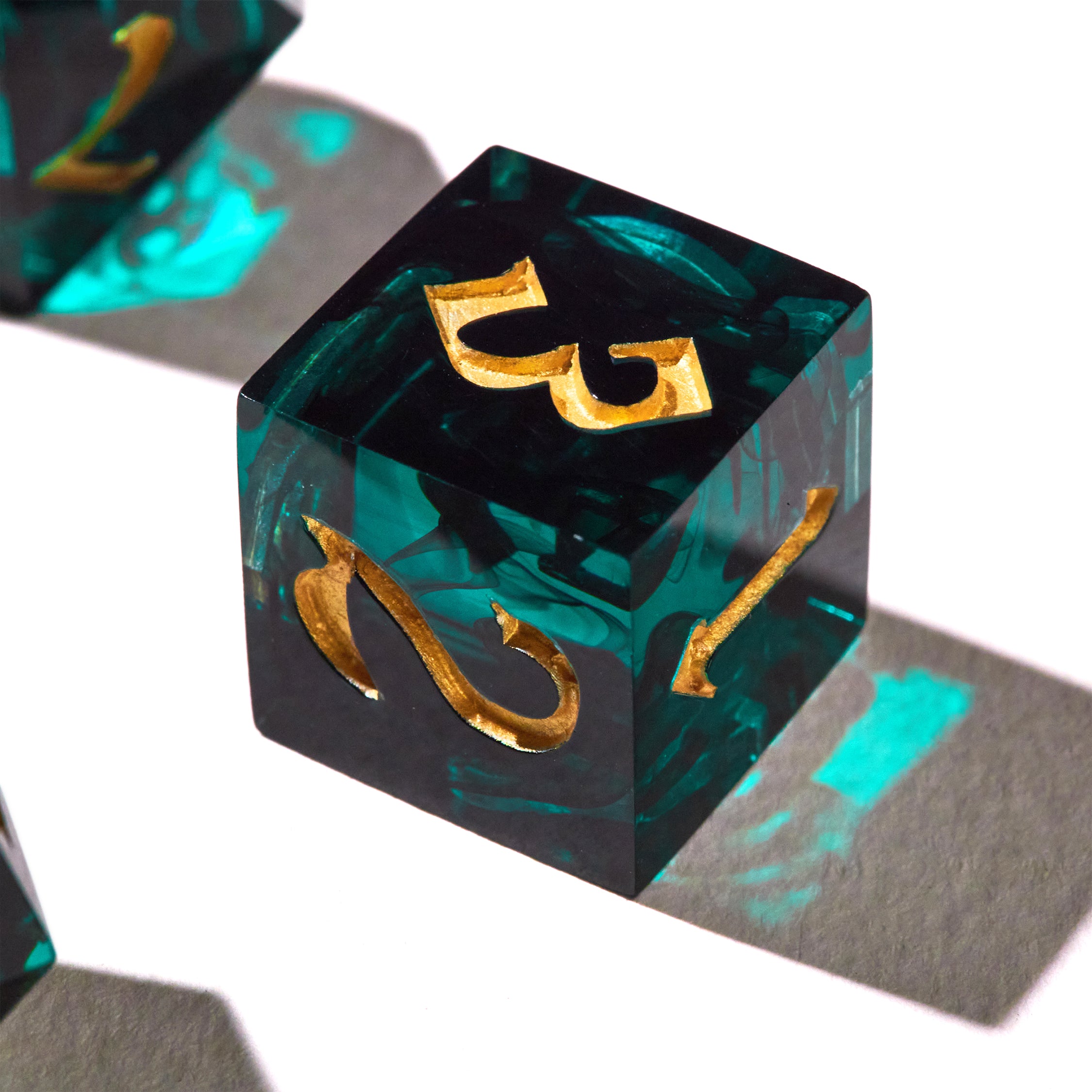 Royal Emerald Dice Set