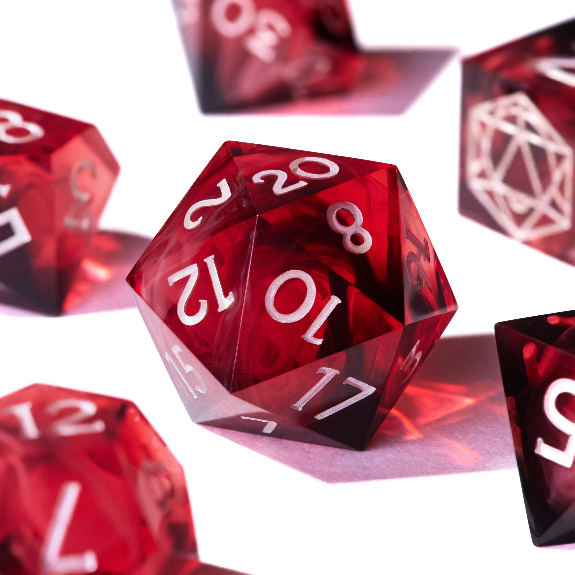 Scarlet Moon Dice Set