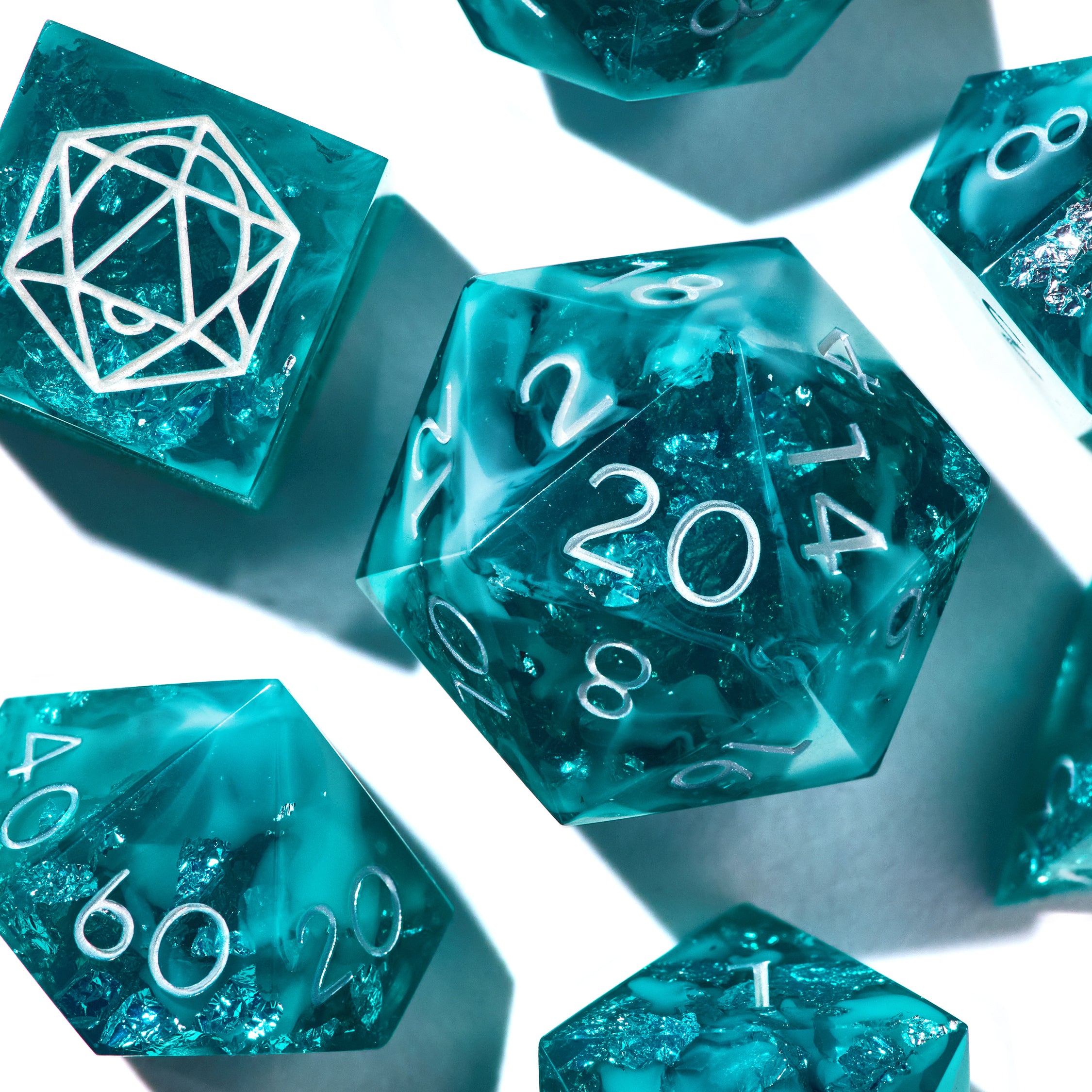 Teal Arcana Dice Set