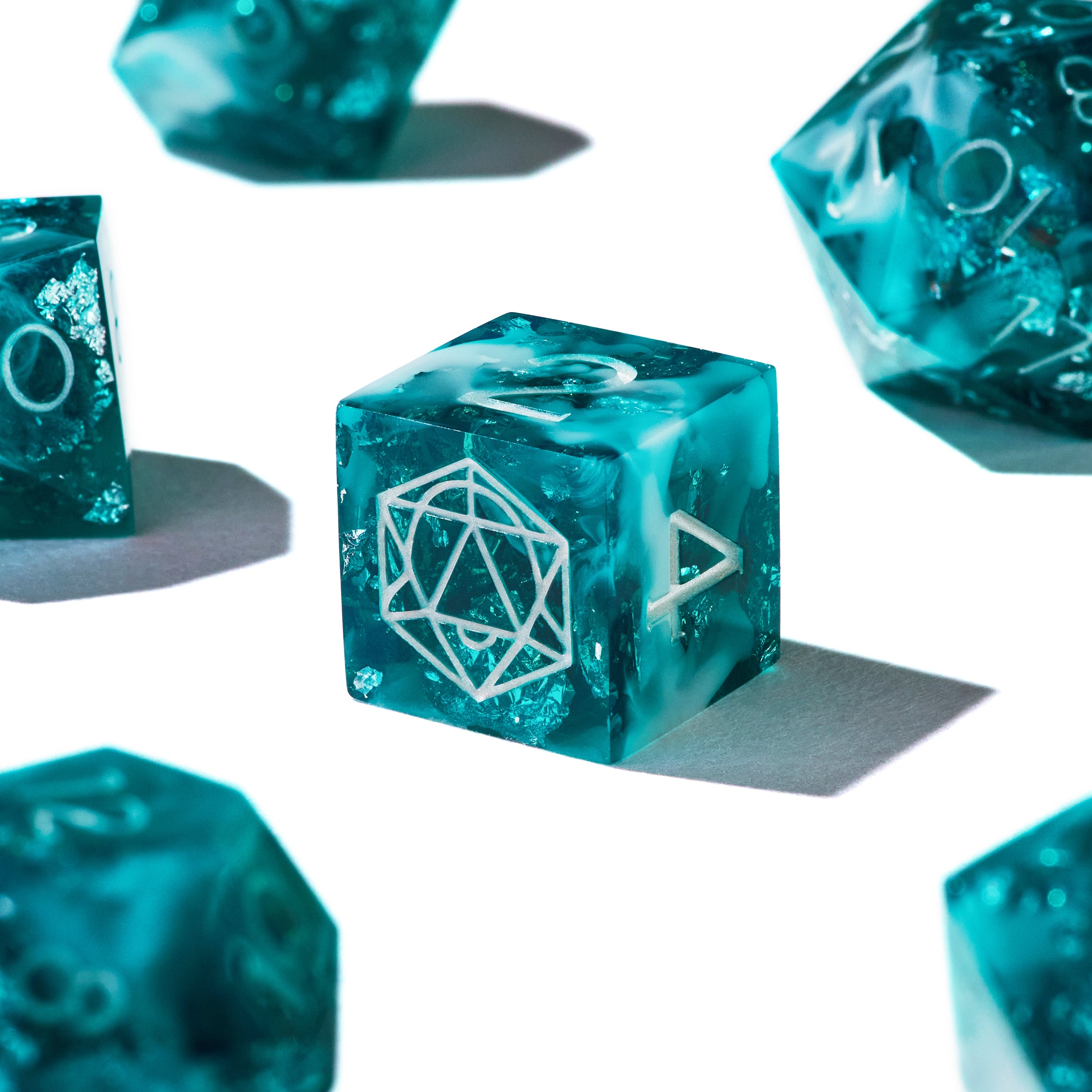 Teal Arcana Dice Set