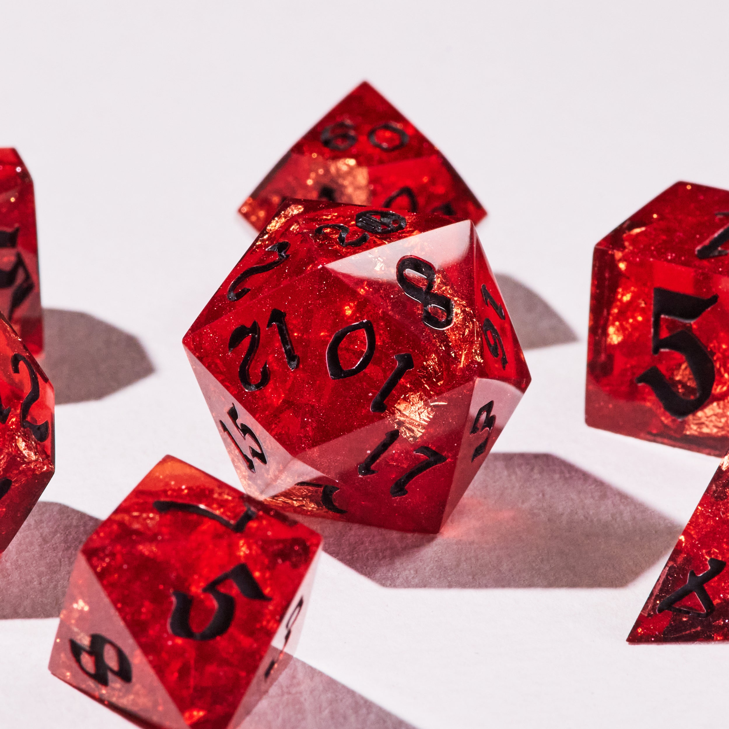 Bloodfire Gleam Dice Set