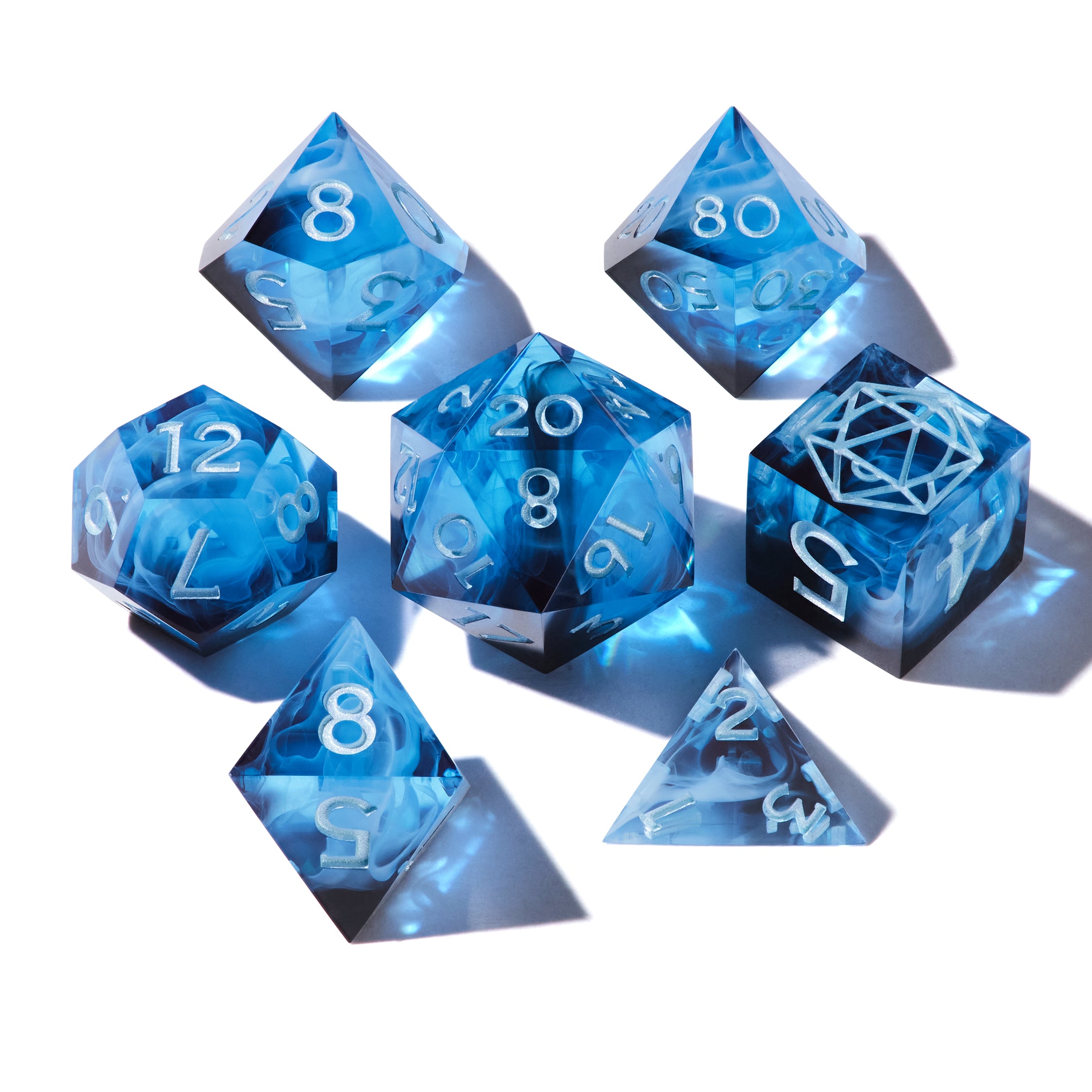 Blue Dragon's Breath Dice Set