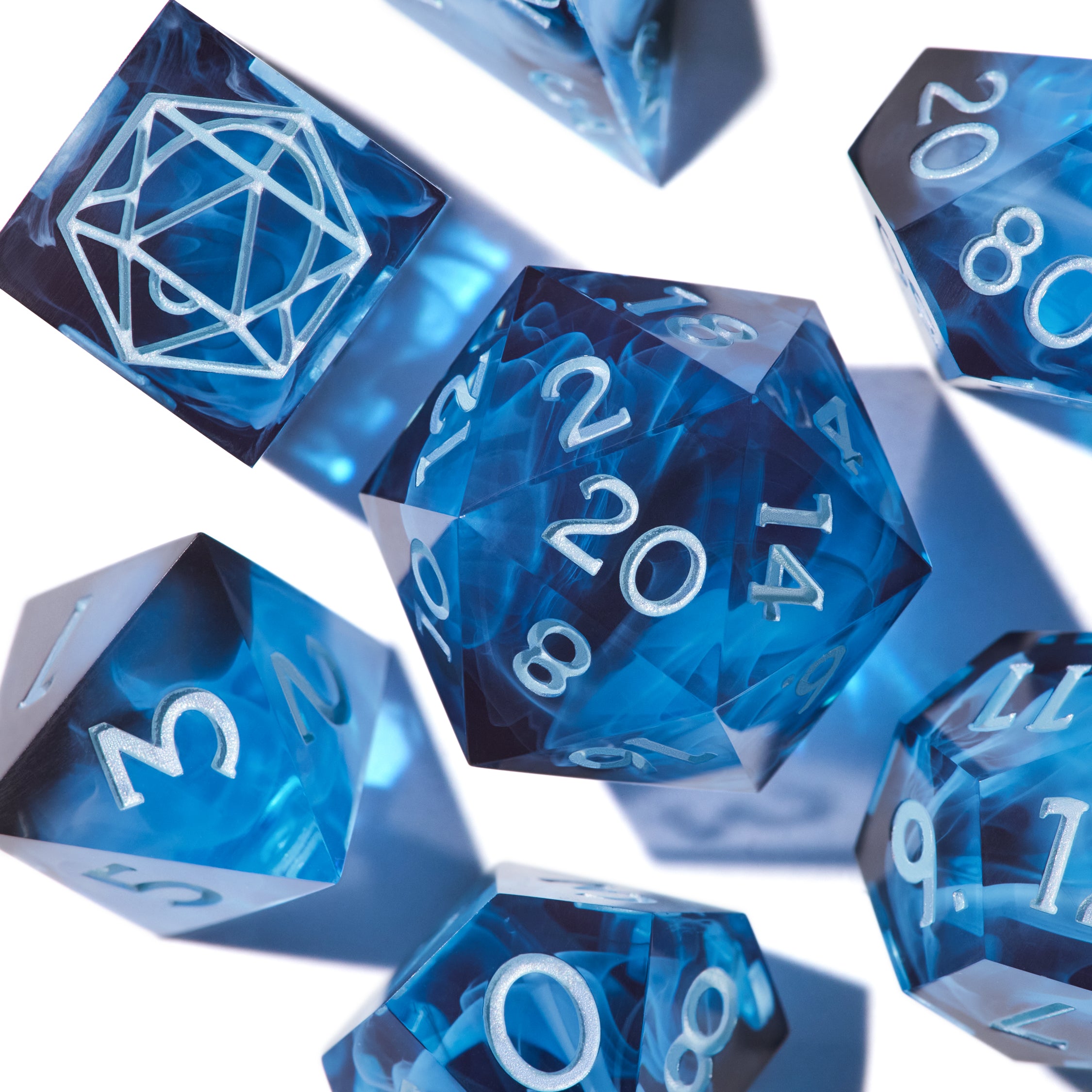 Blue Dragon's Breath Dice Set