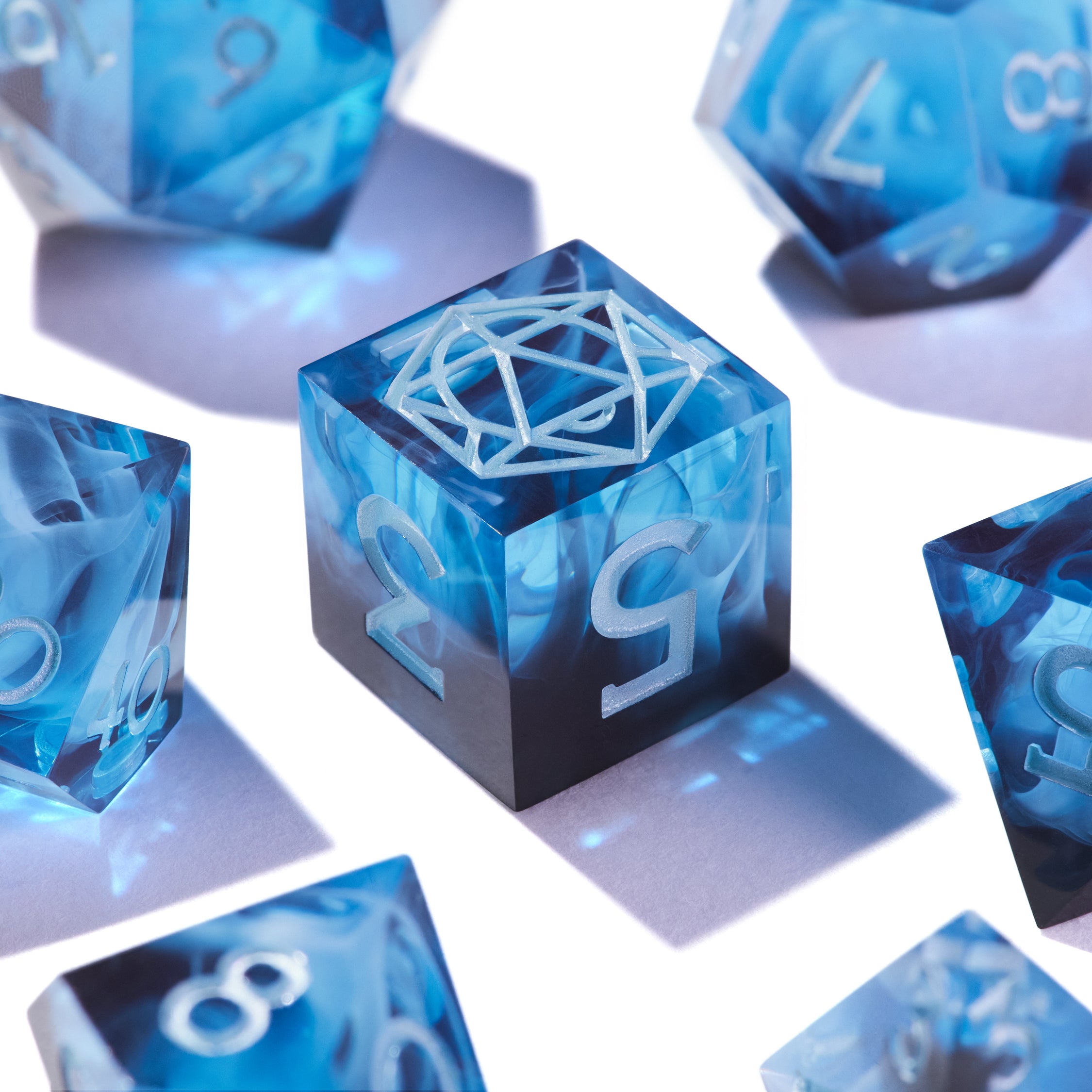 Blue Dragon's Breath Dice Set