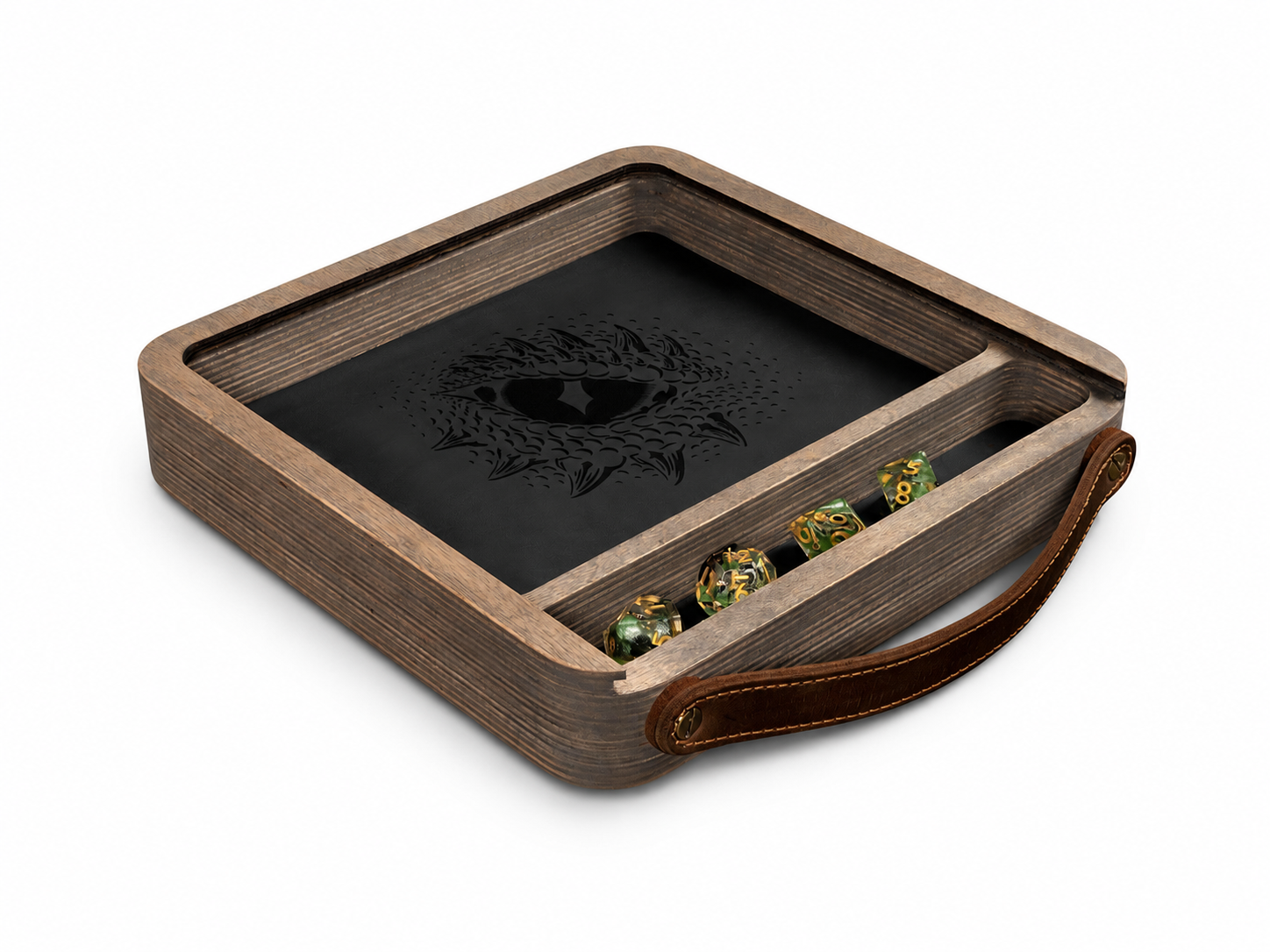 Custom Wood Dice Rolling Tray | Size S