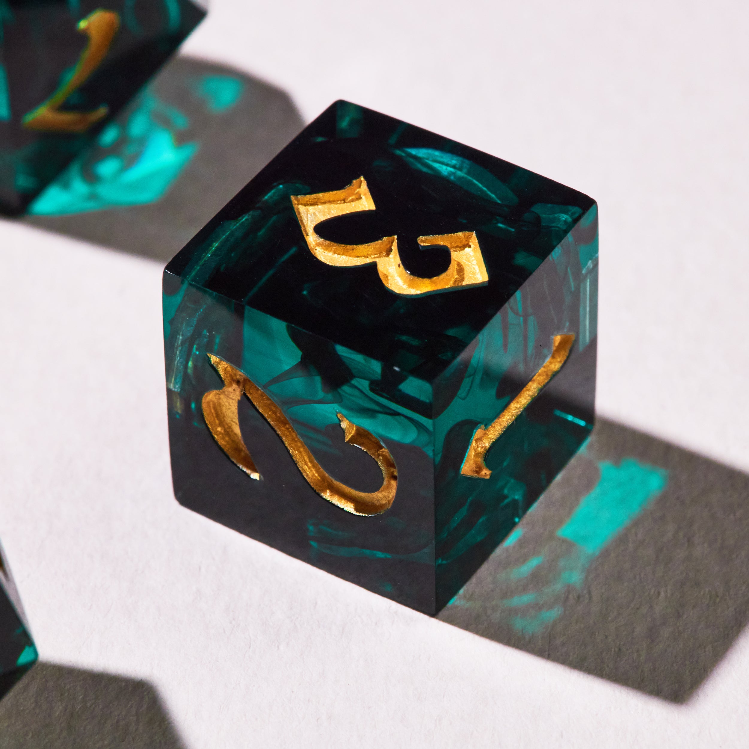 Royal Emerald Dice Set