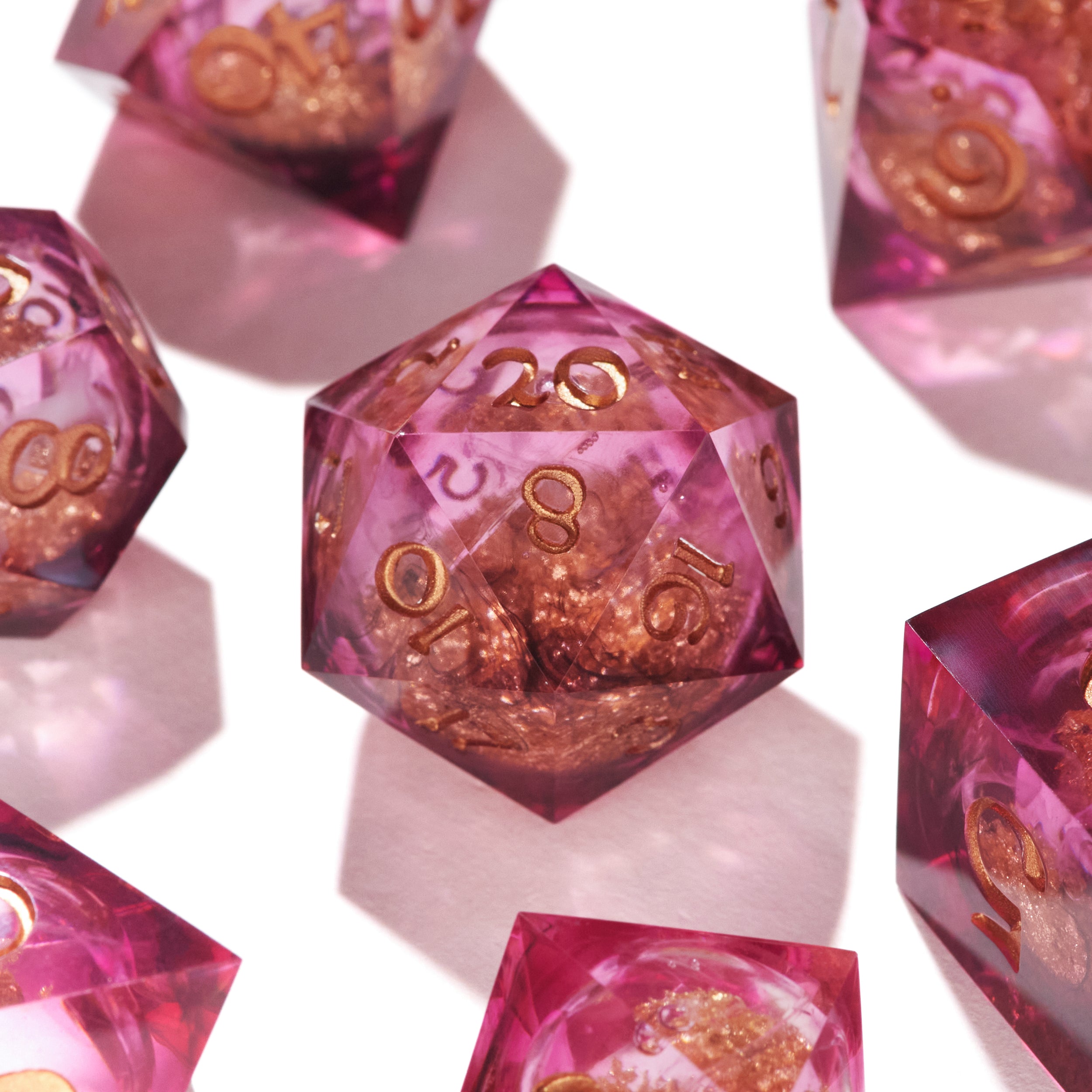 Poisoned Peony Liquid Core Dice Set