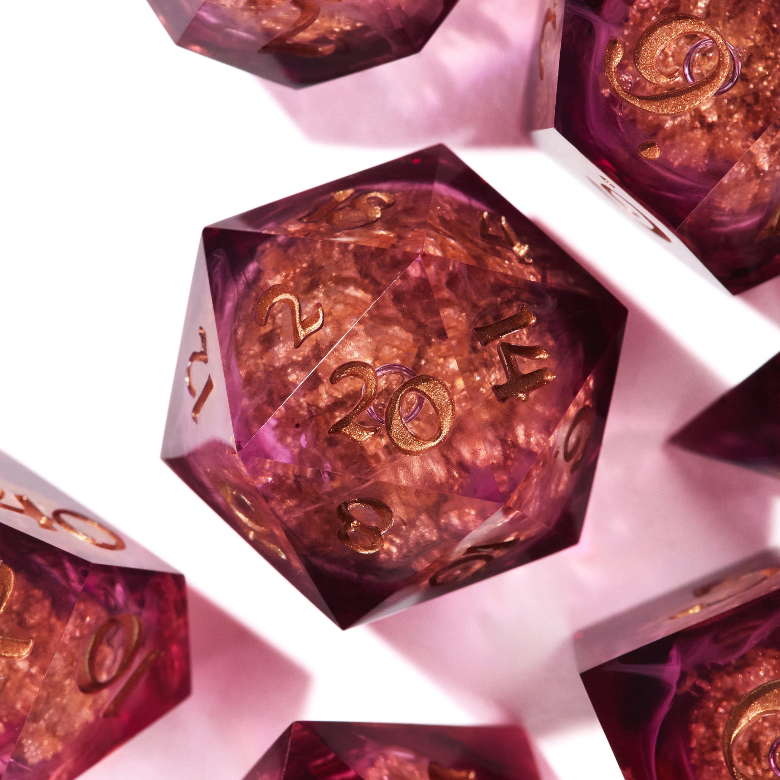 Poisoned Peony Liquid Core Dice Set