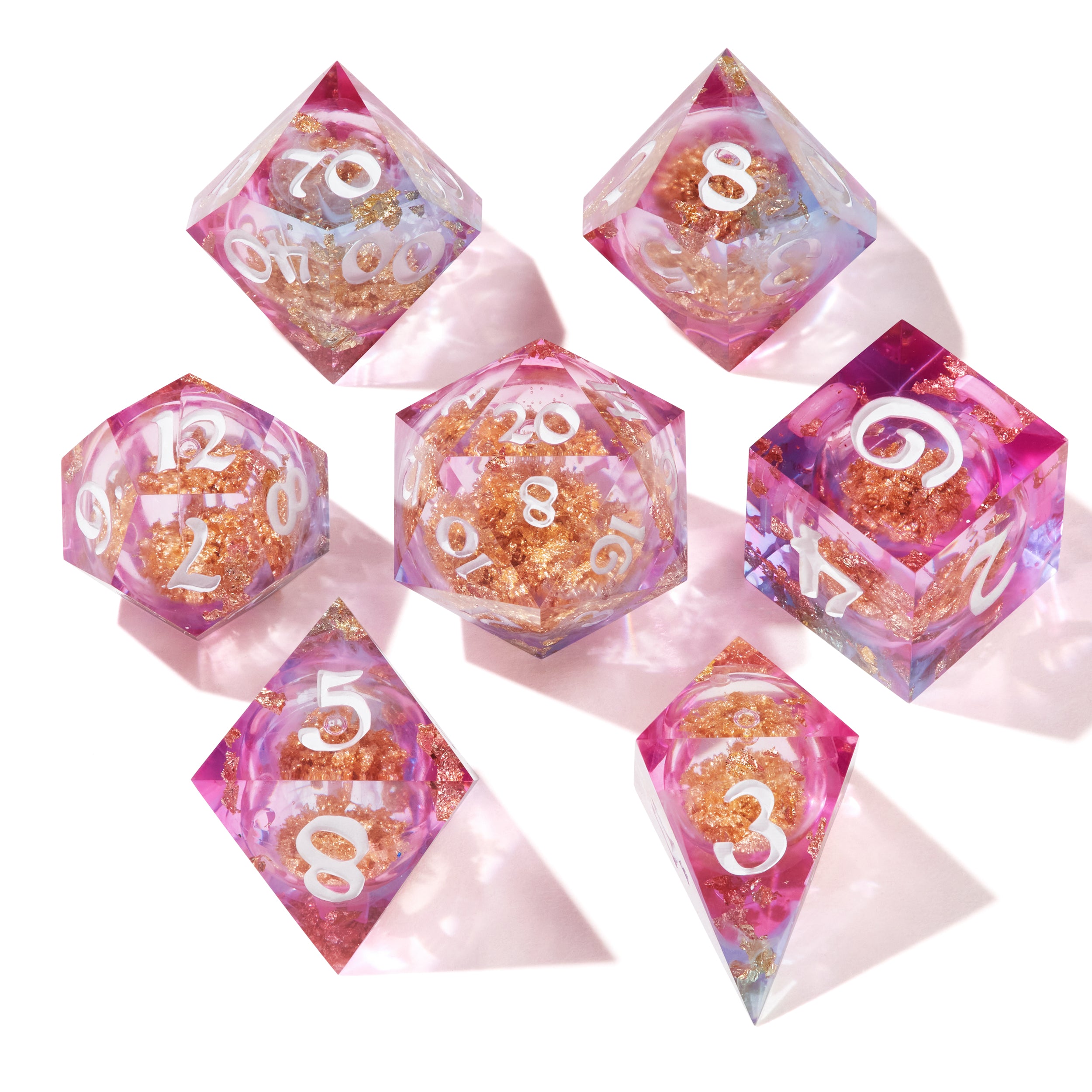Fae Treasury Liquid Core Dice Set