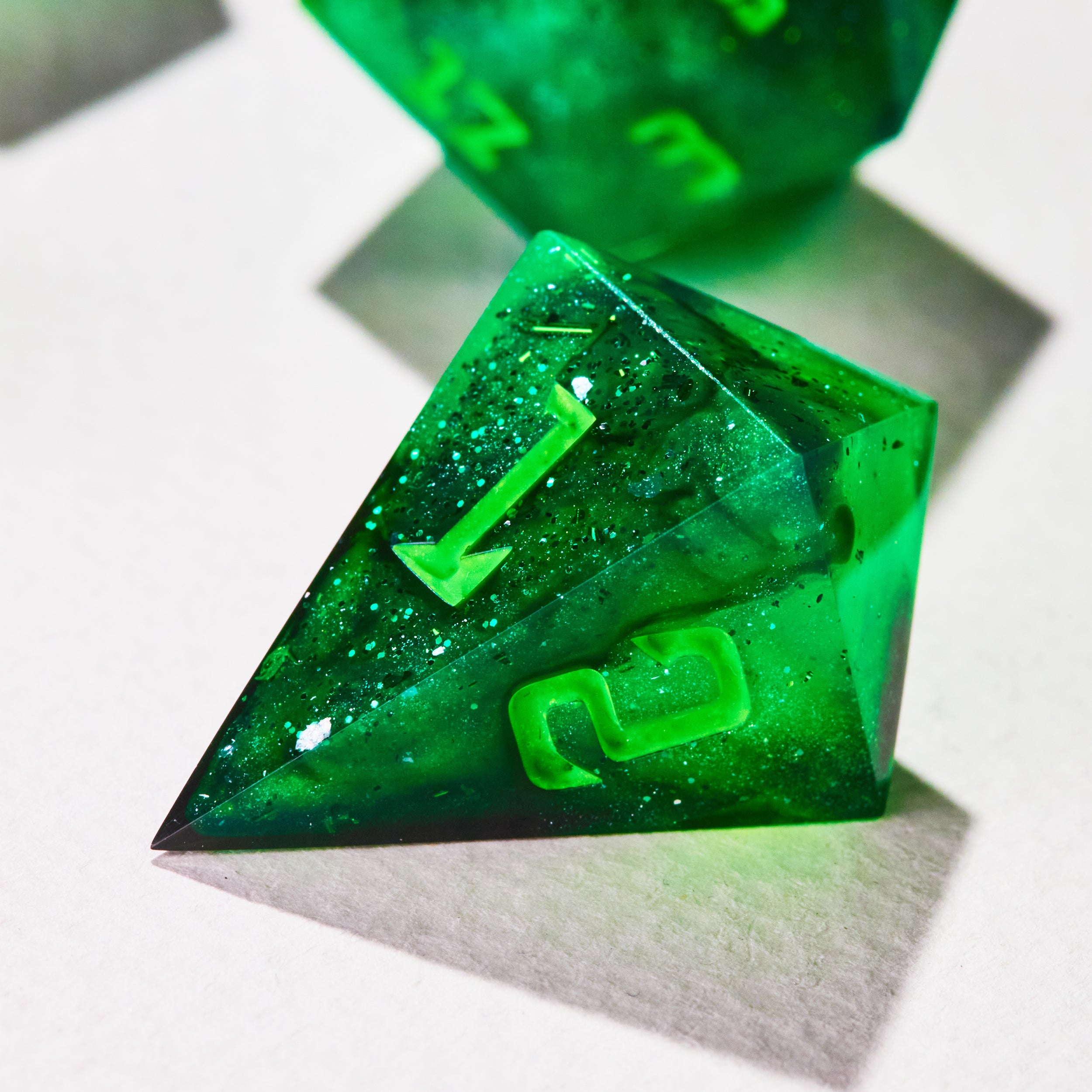 Neon Verdant Dice Set