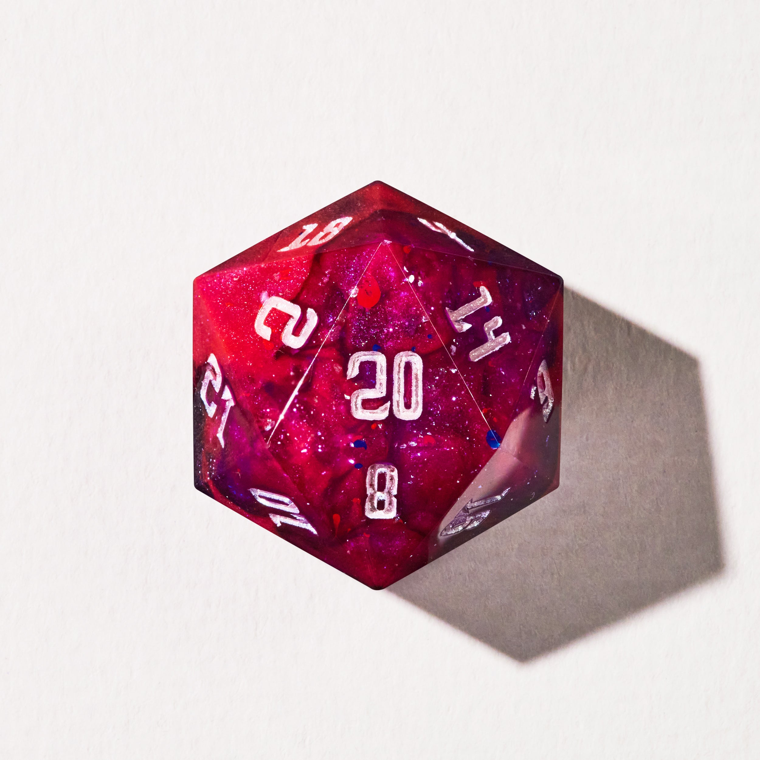 Pink Galaxy Dice Set