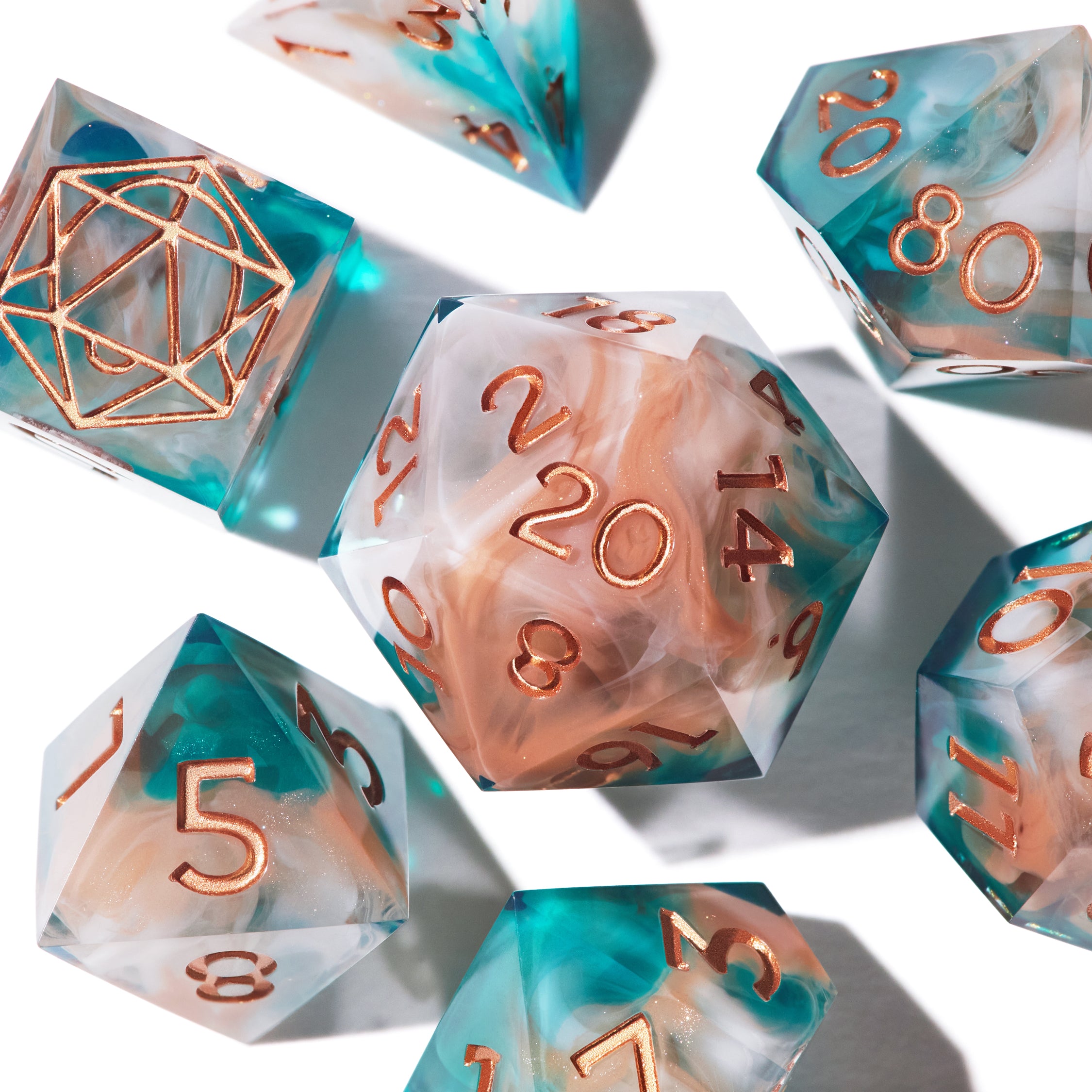 Pearl Lagoon Dice Set