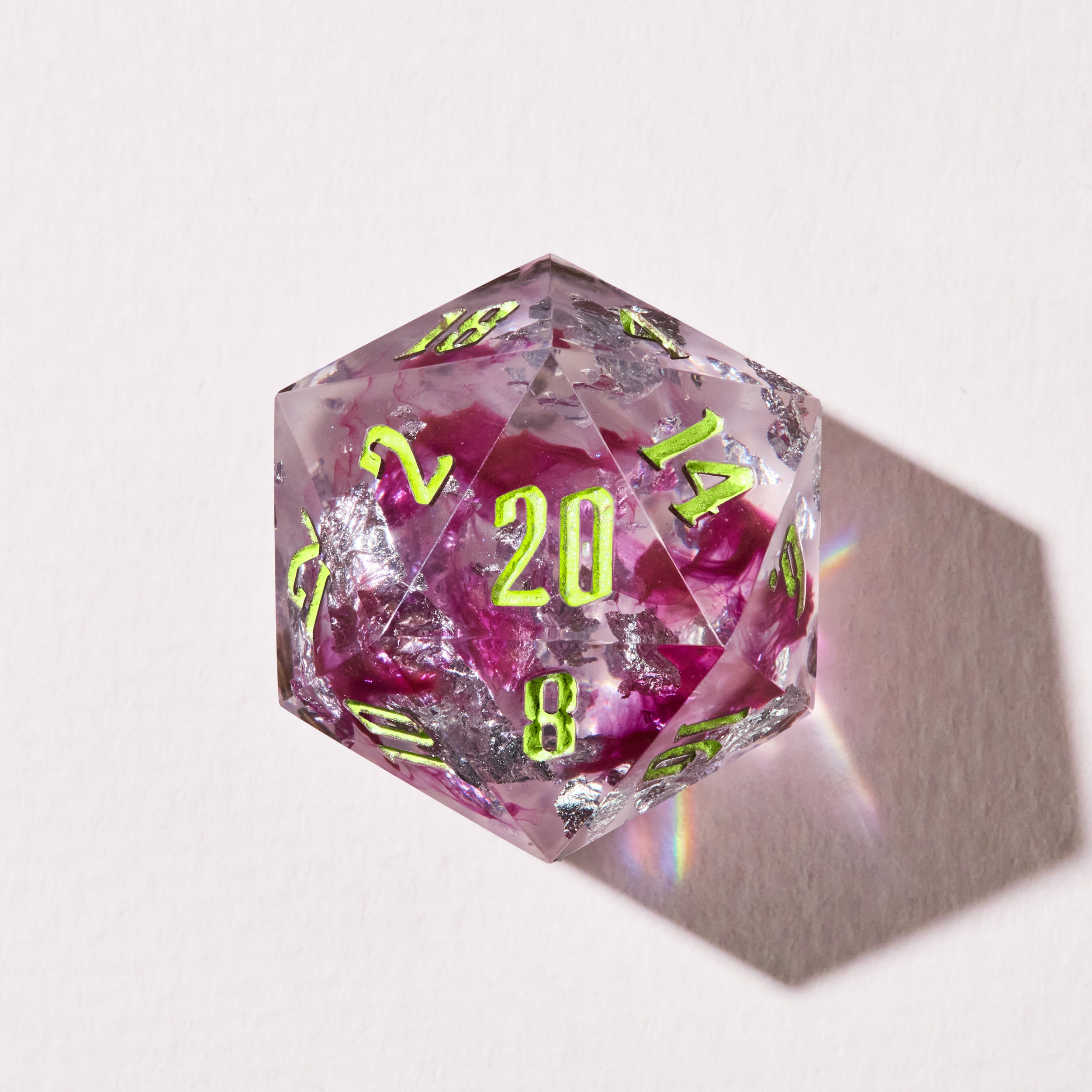 Roselight Crystals Dice Set