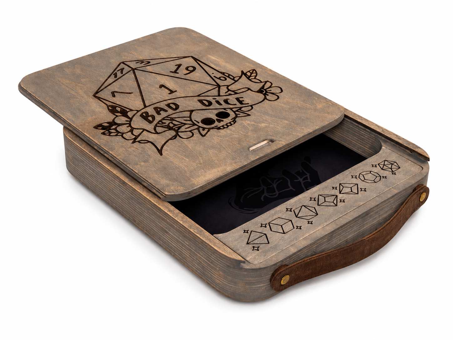 Custom Wood Dice Rolling Tray | Size M