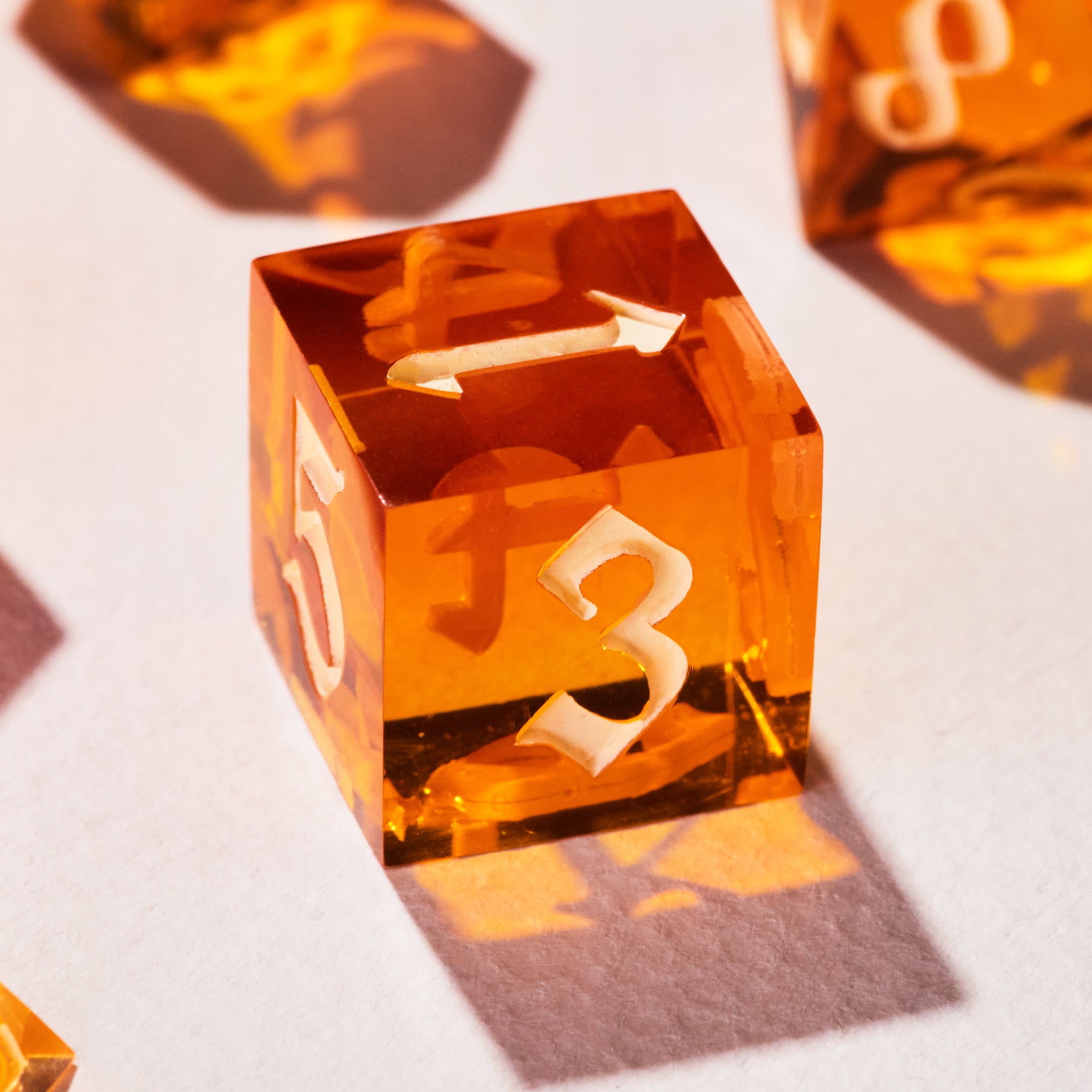 Arcane Amber Dice Set