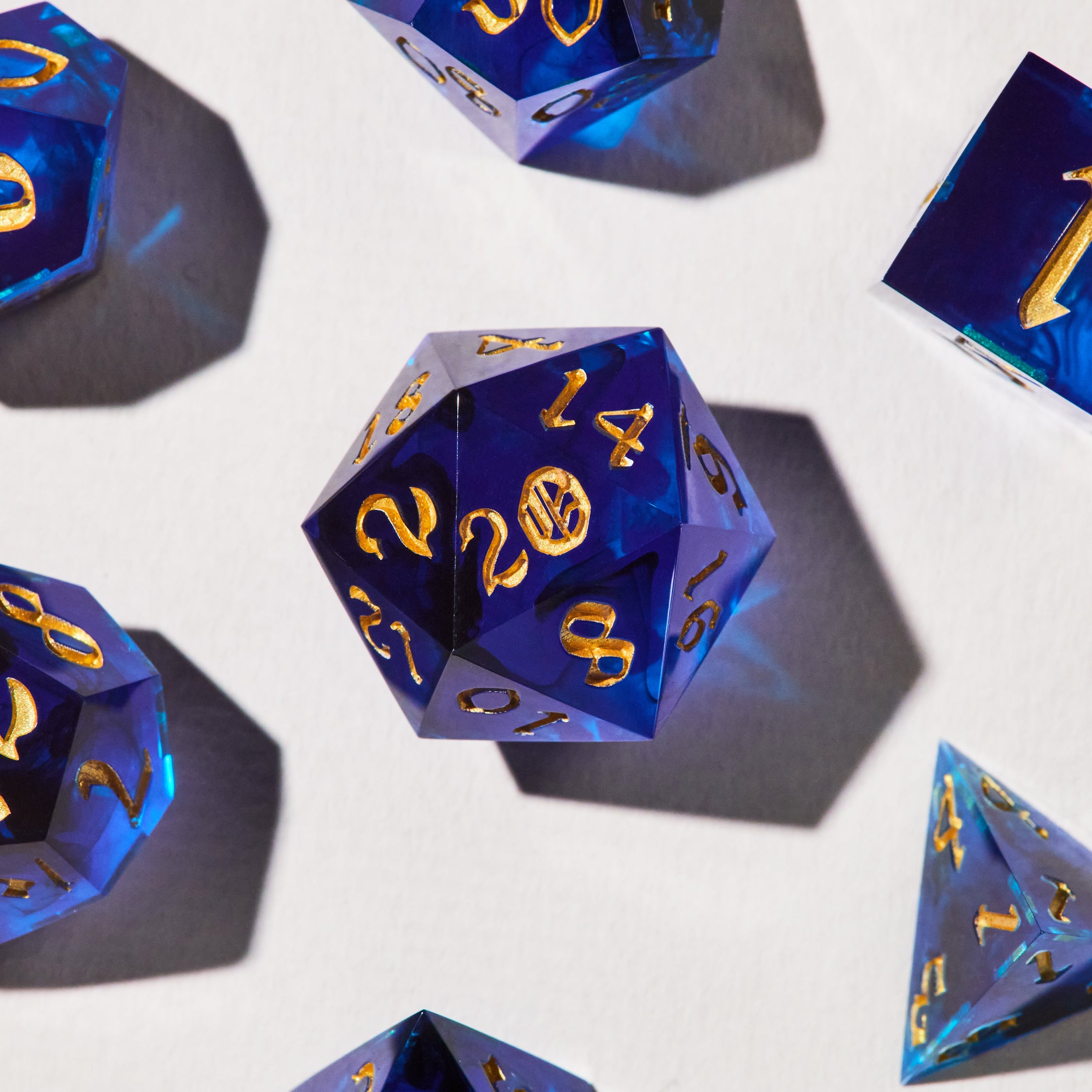 Royal Sapphire Dice Set