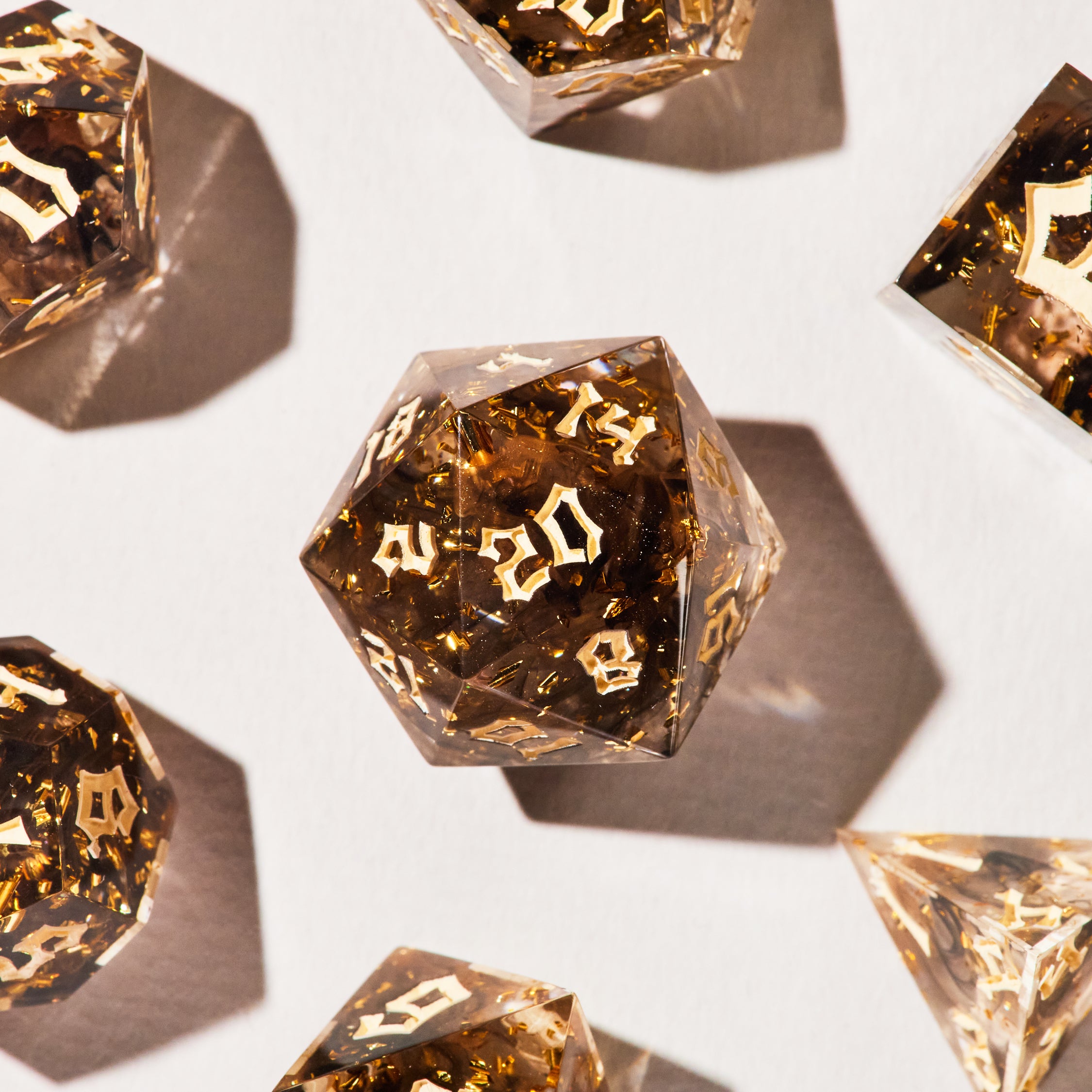 Golden Dune Dice Set