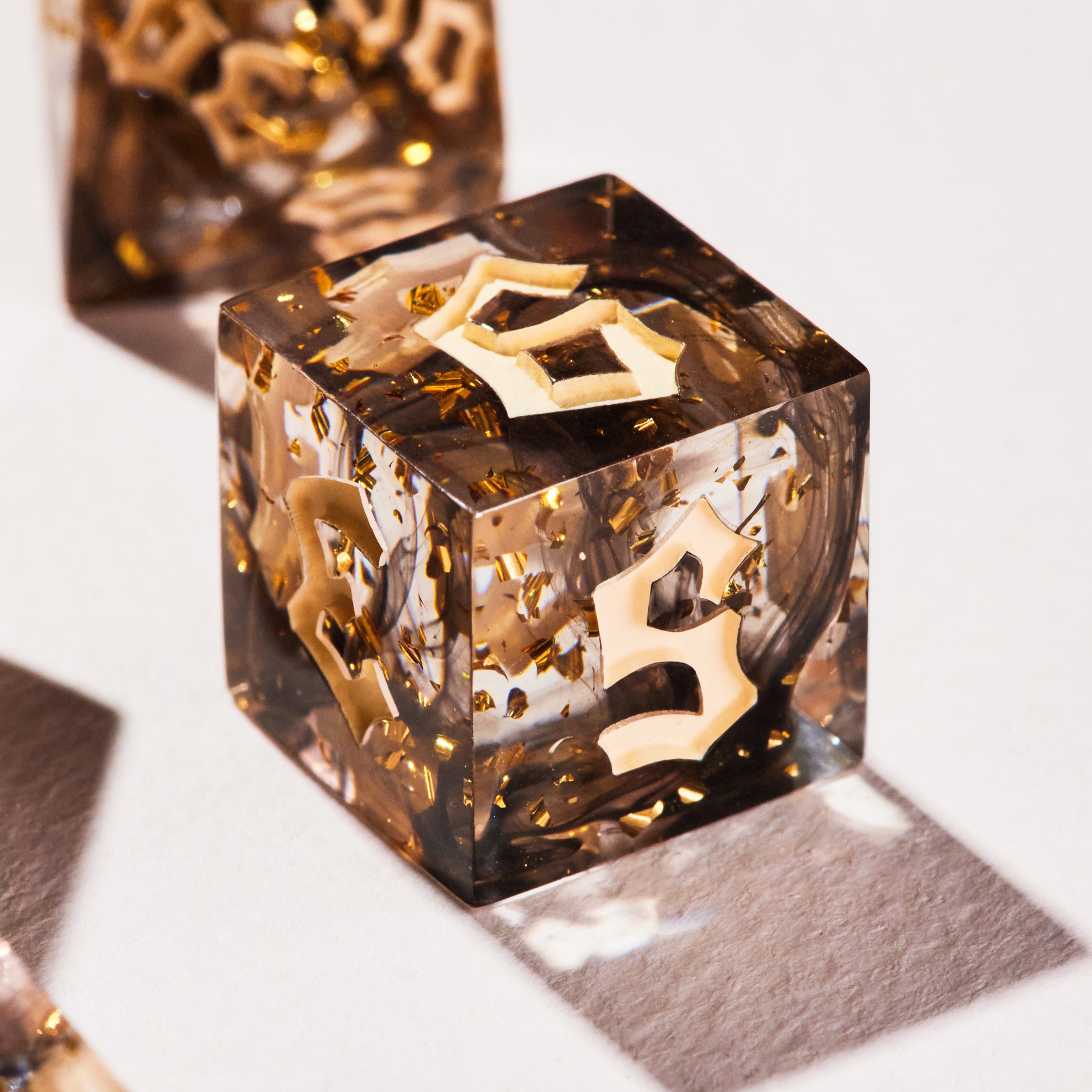 Golden Dune Dice Set