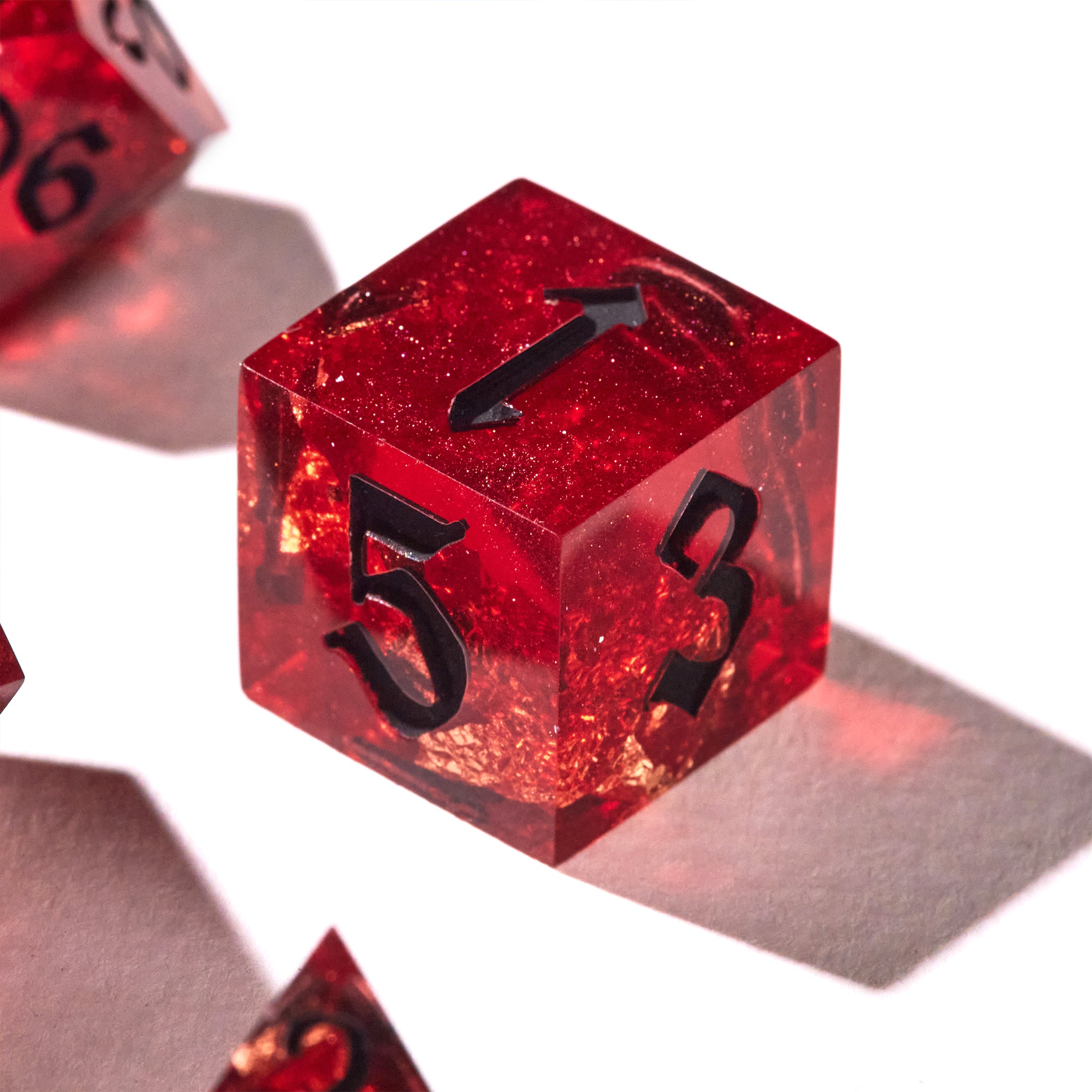 Bloodfire Gleam Dice Set