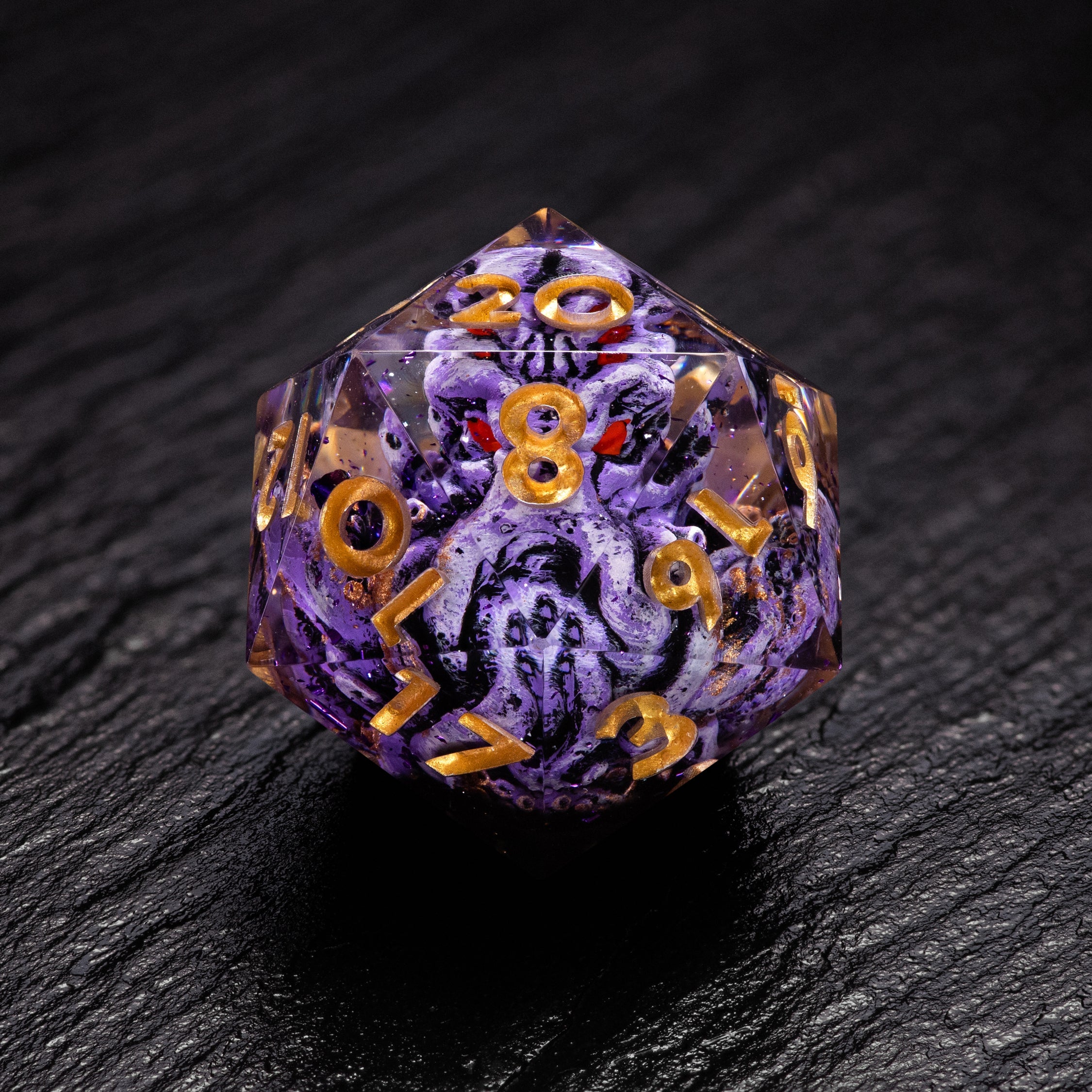 Dice Set Cthulhu Purple