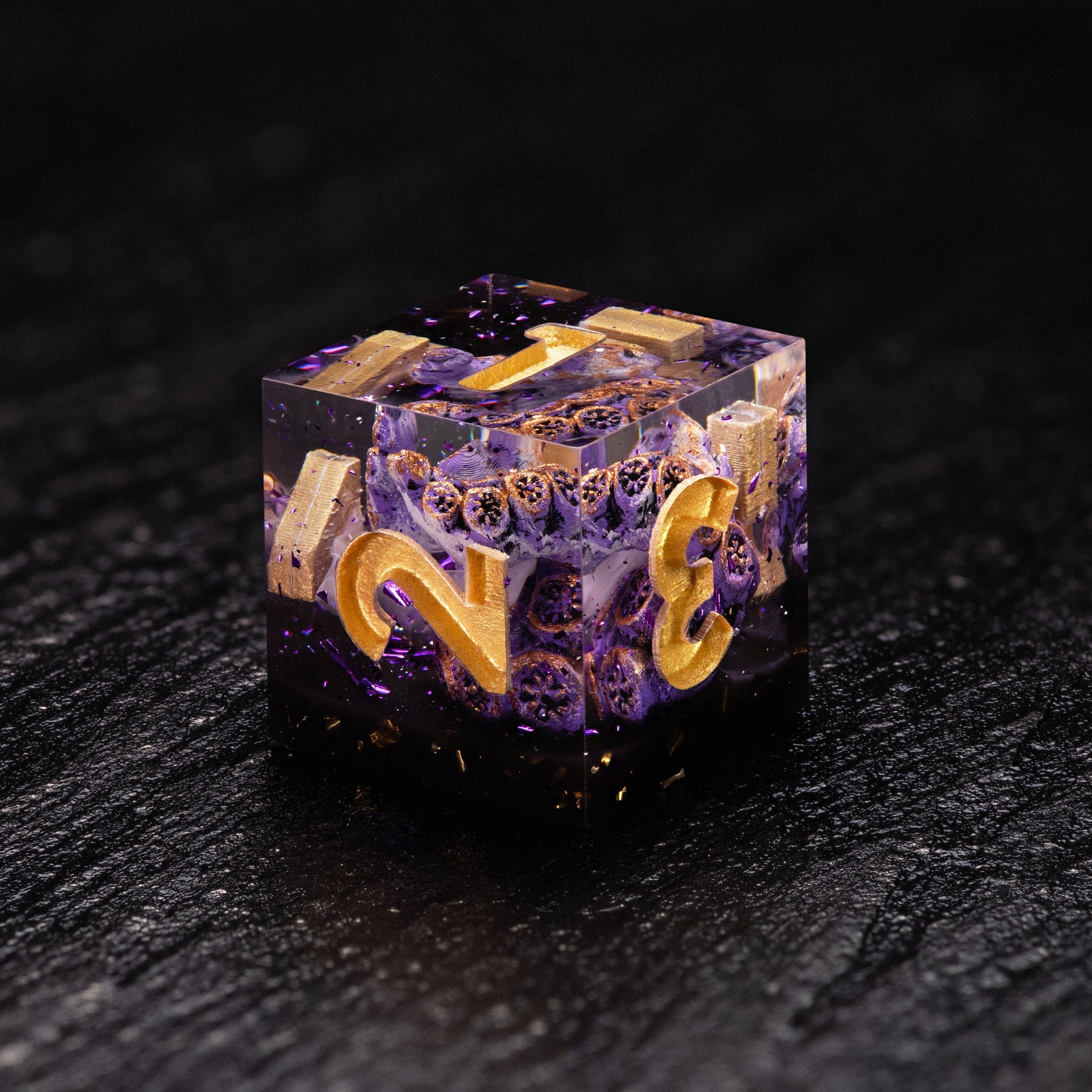 Dice Set Cthulhu Purple