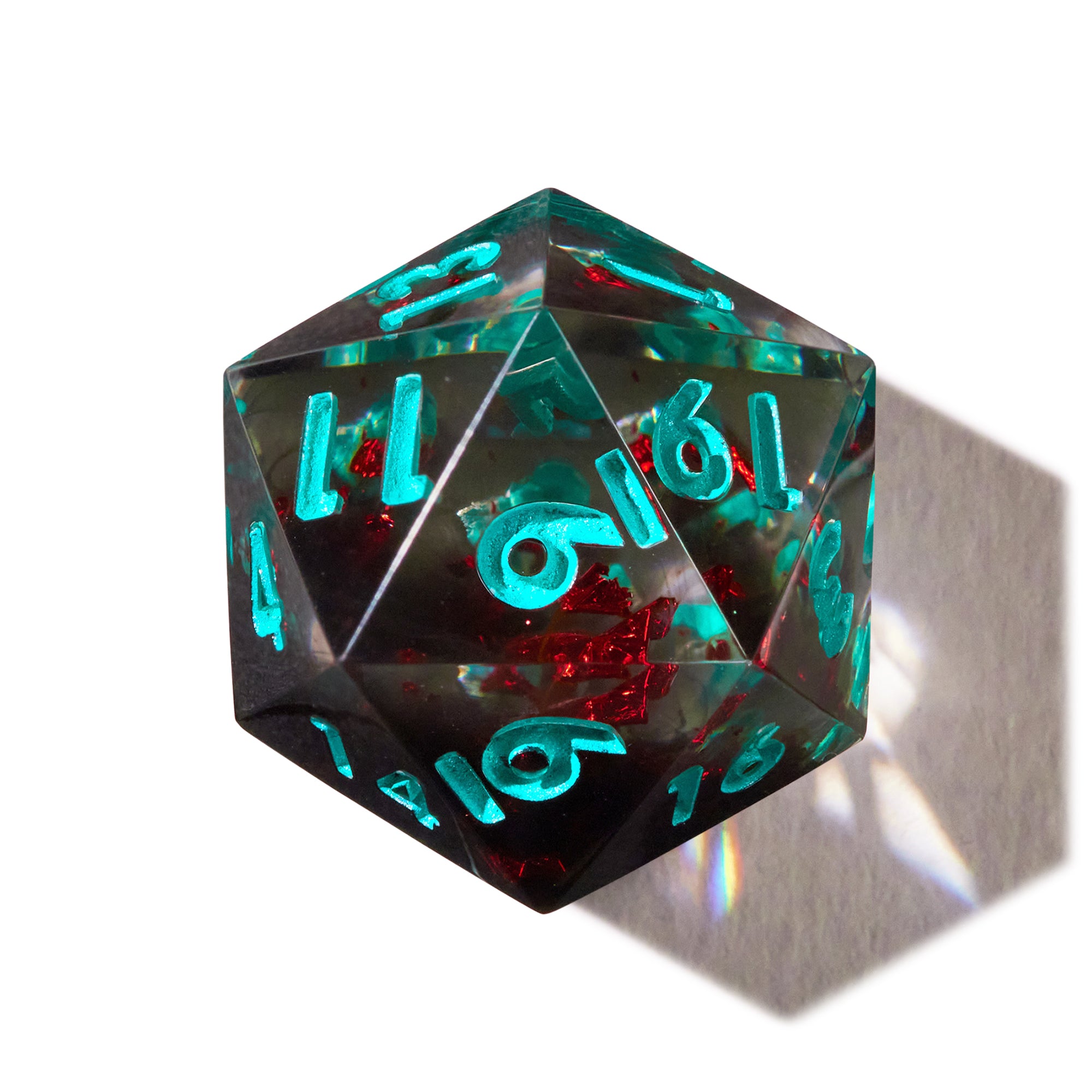 Dark Ruby Swirl Dice Set