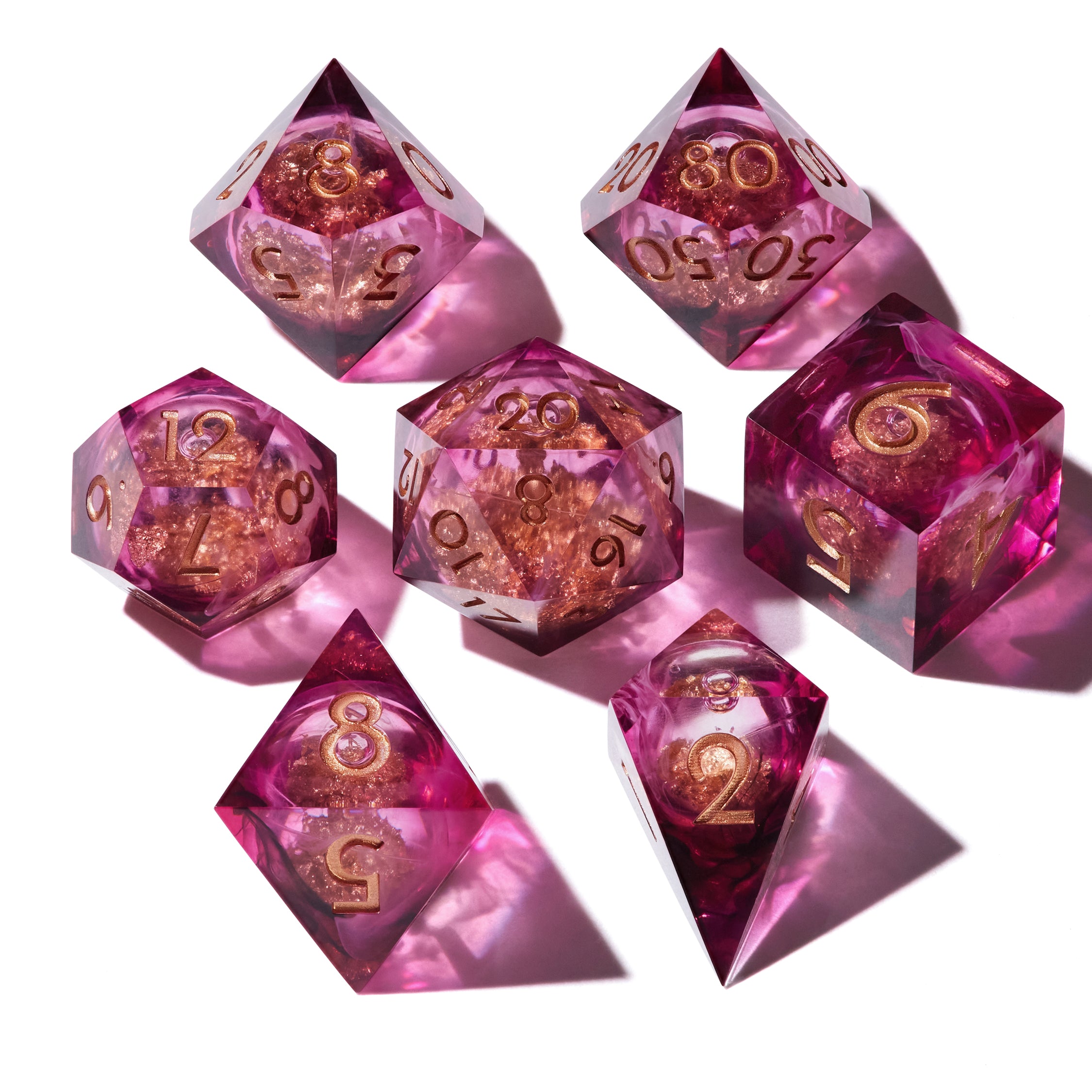 Poisoned Peony Liquid Core Dice Set