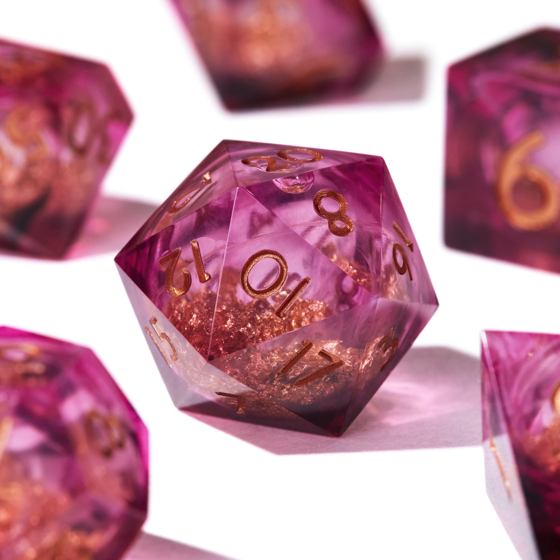 Poisoned Peony Liquid Core Dice Set