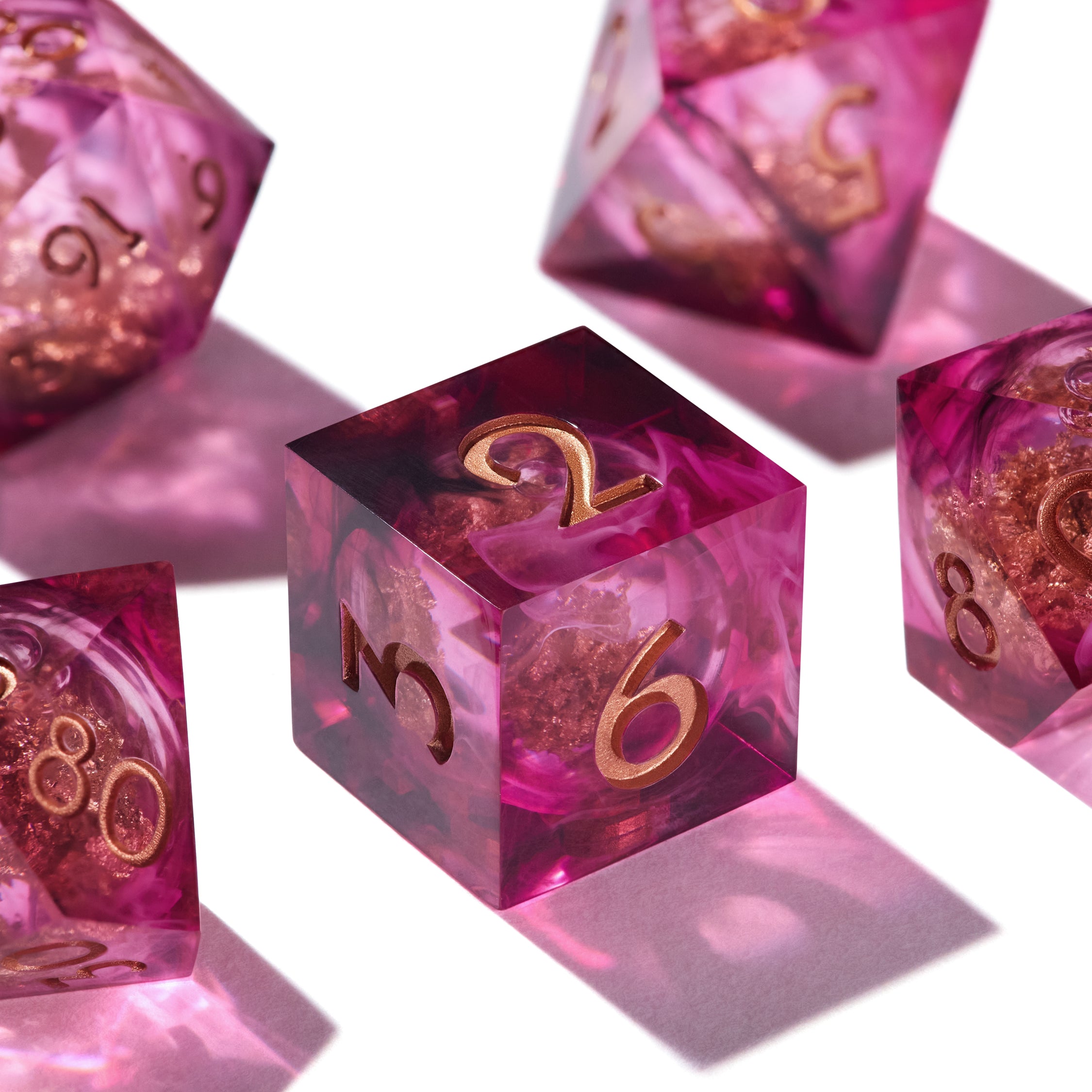 Poisoned Peony Liquid Core Dice Set
