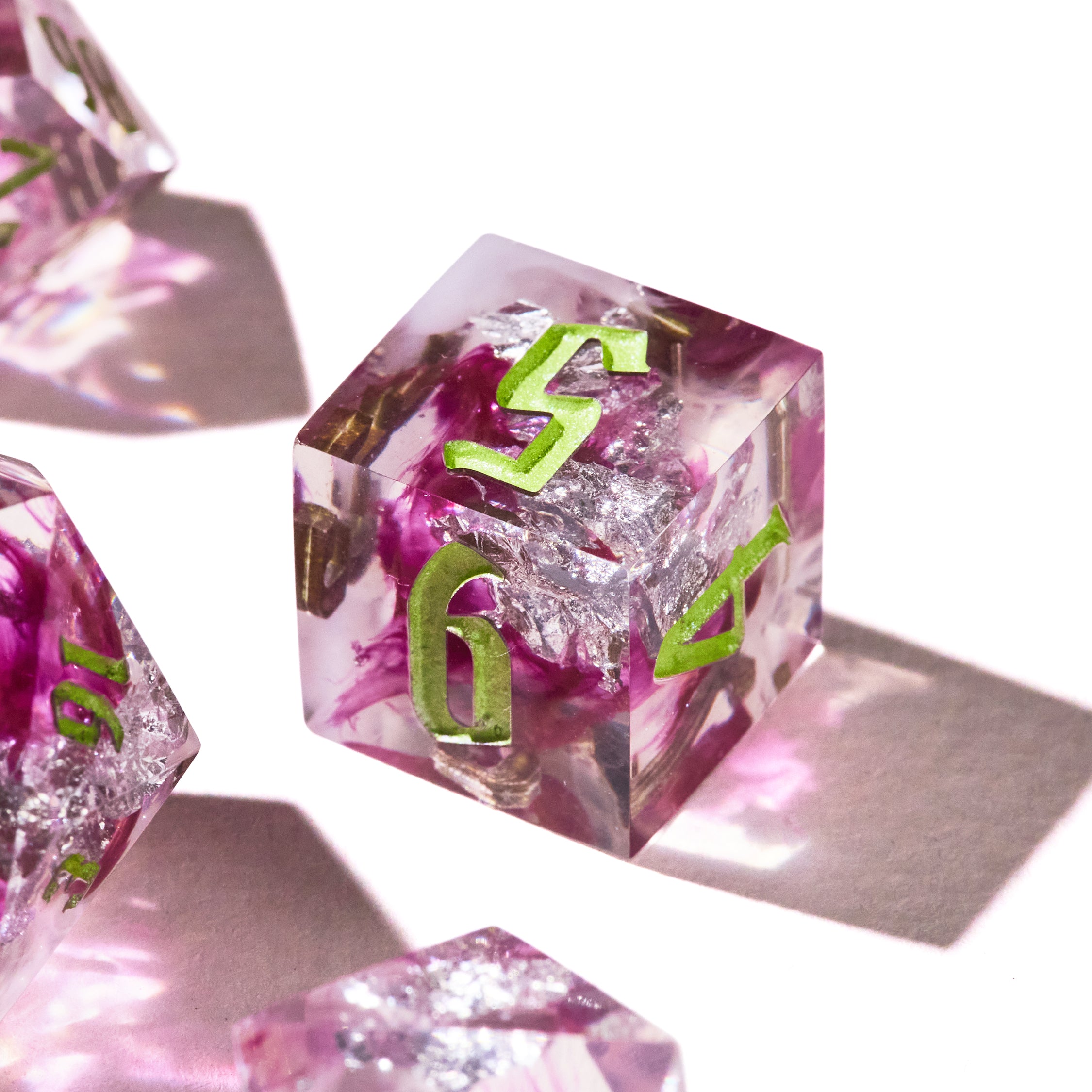 Roselight Crystals Dice Set