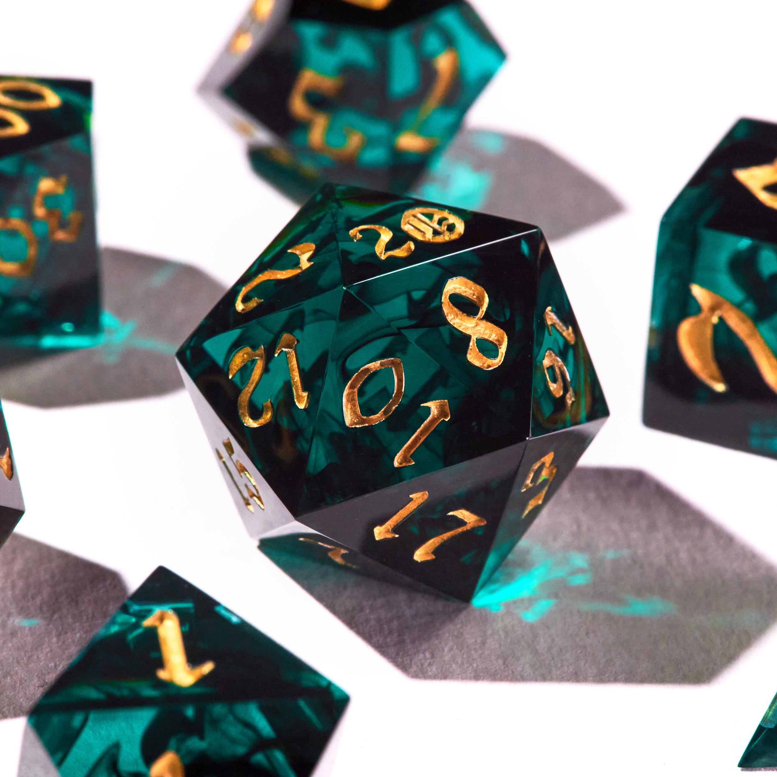 Royal Emerald Dice Set