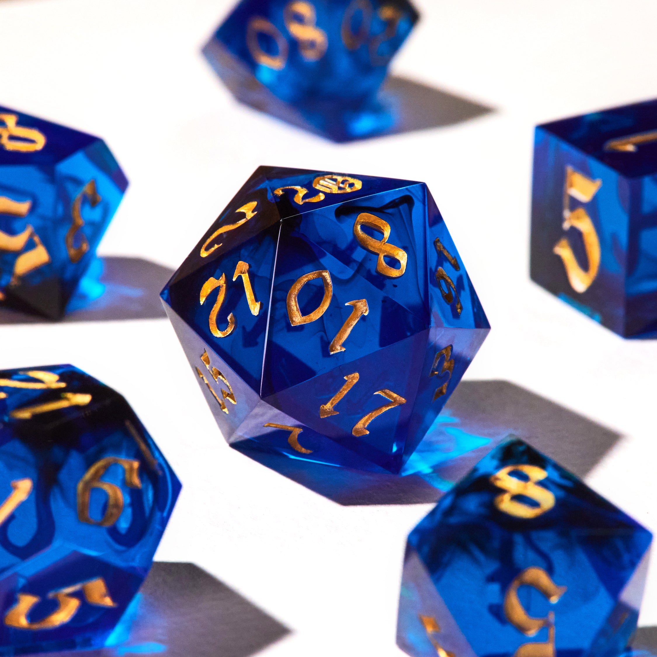 Royal Sapphire Dice Set