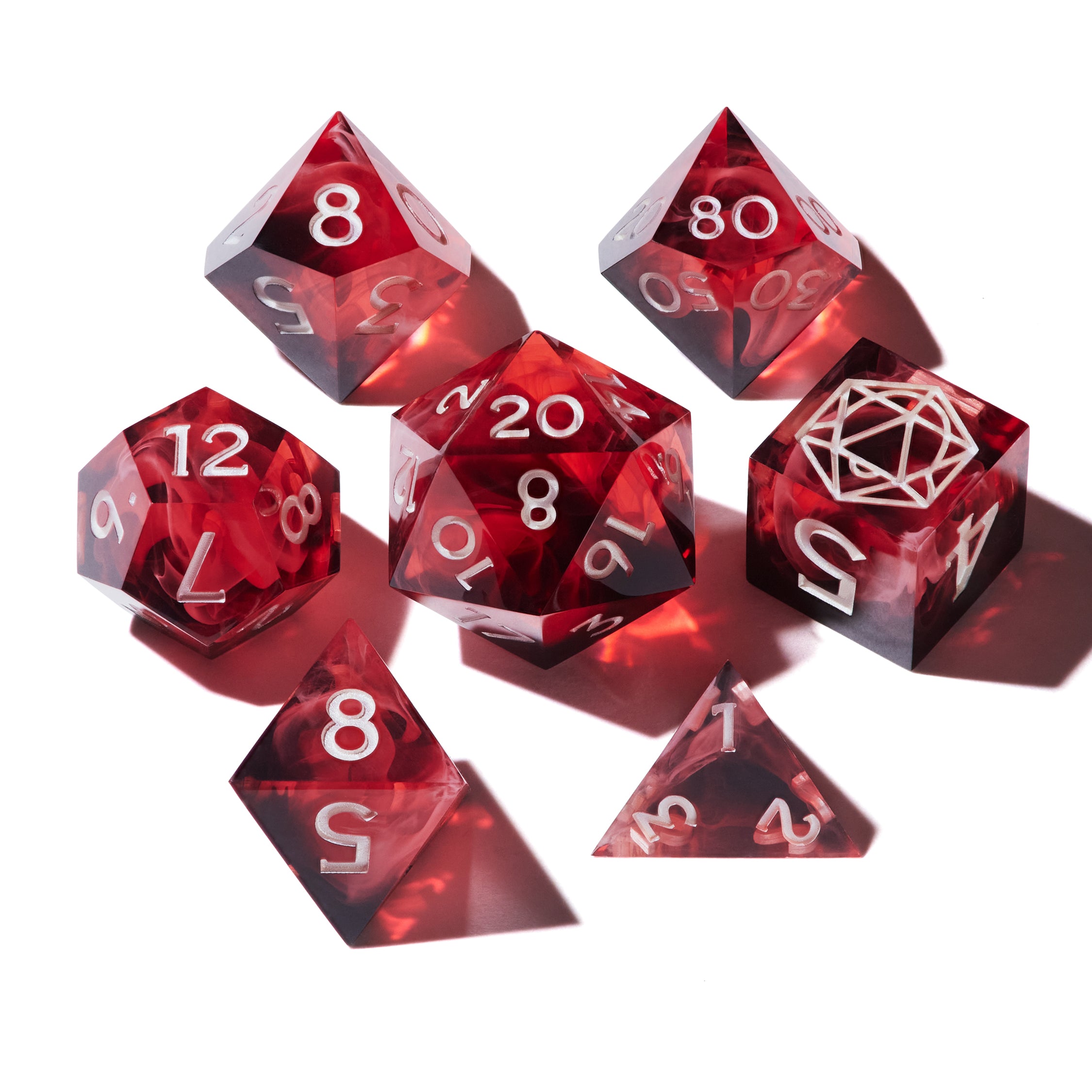 Scarlet Moon Dice Set