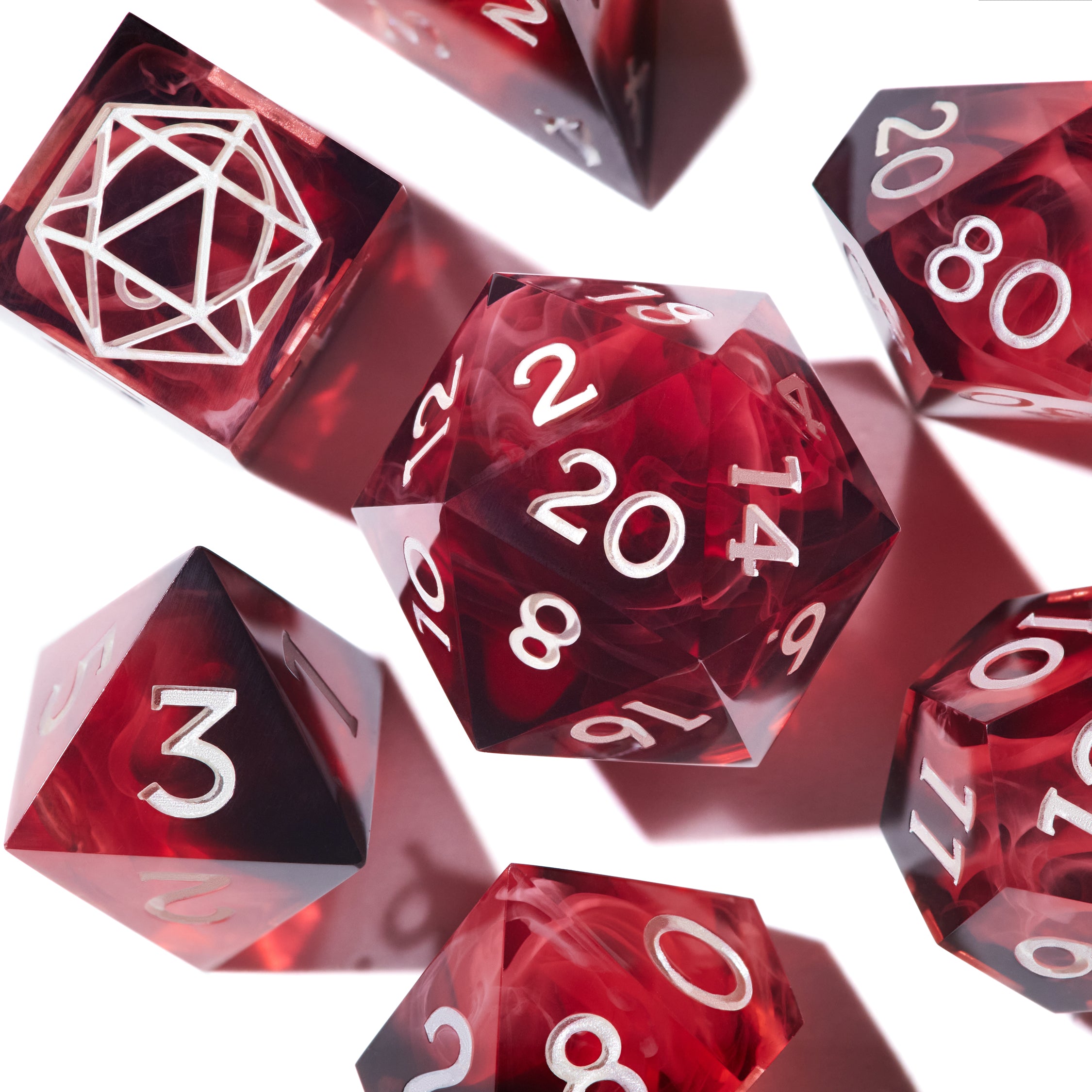 Scarlet Moon Dice Set