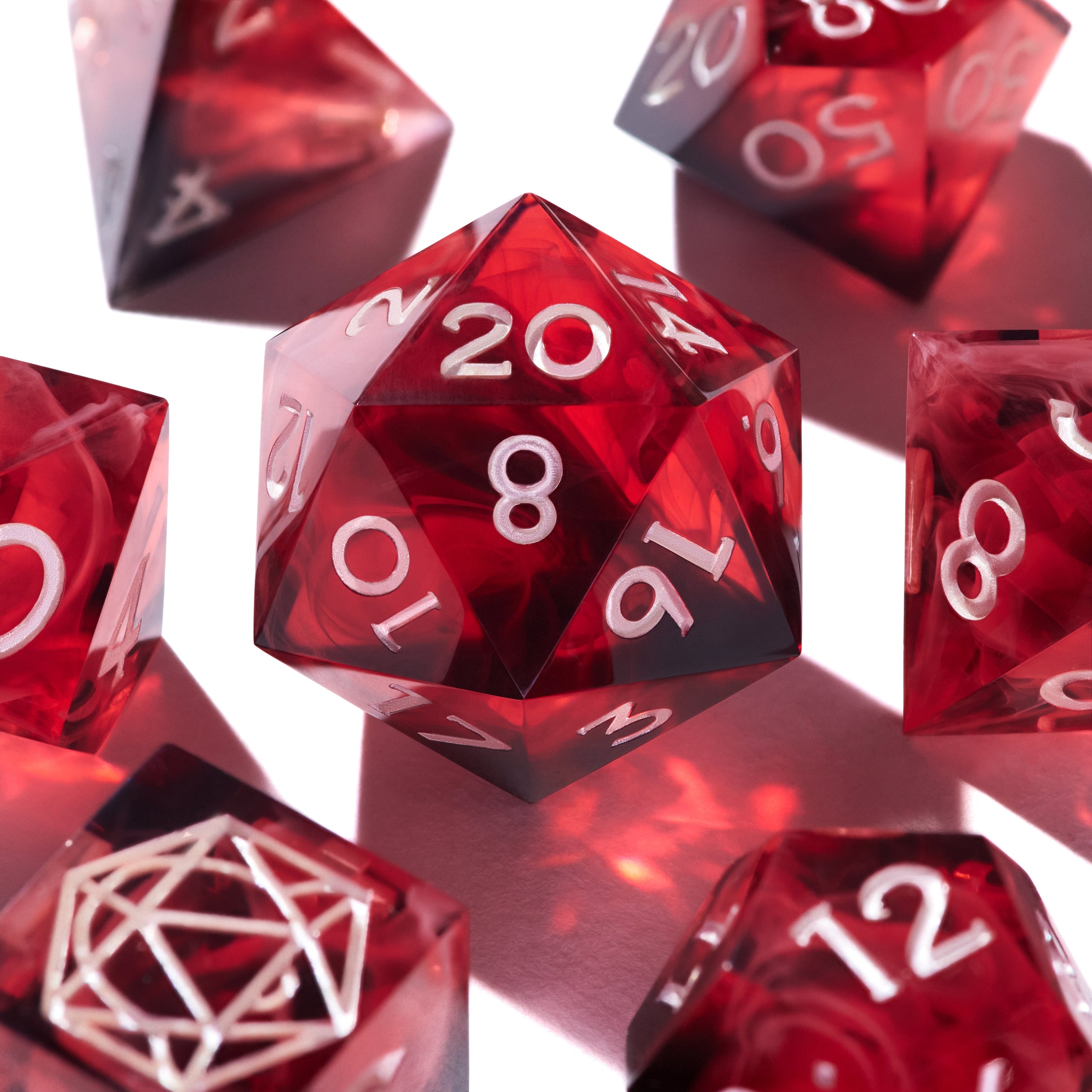 Scarlet Moon Dice Set