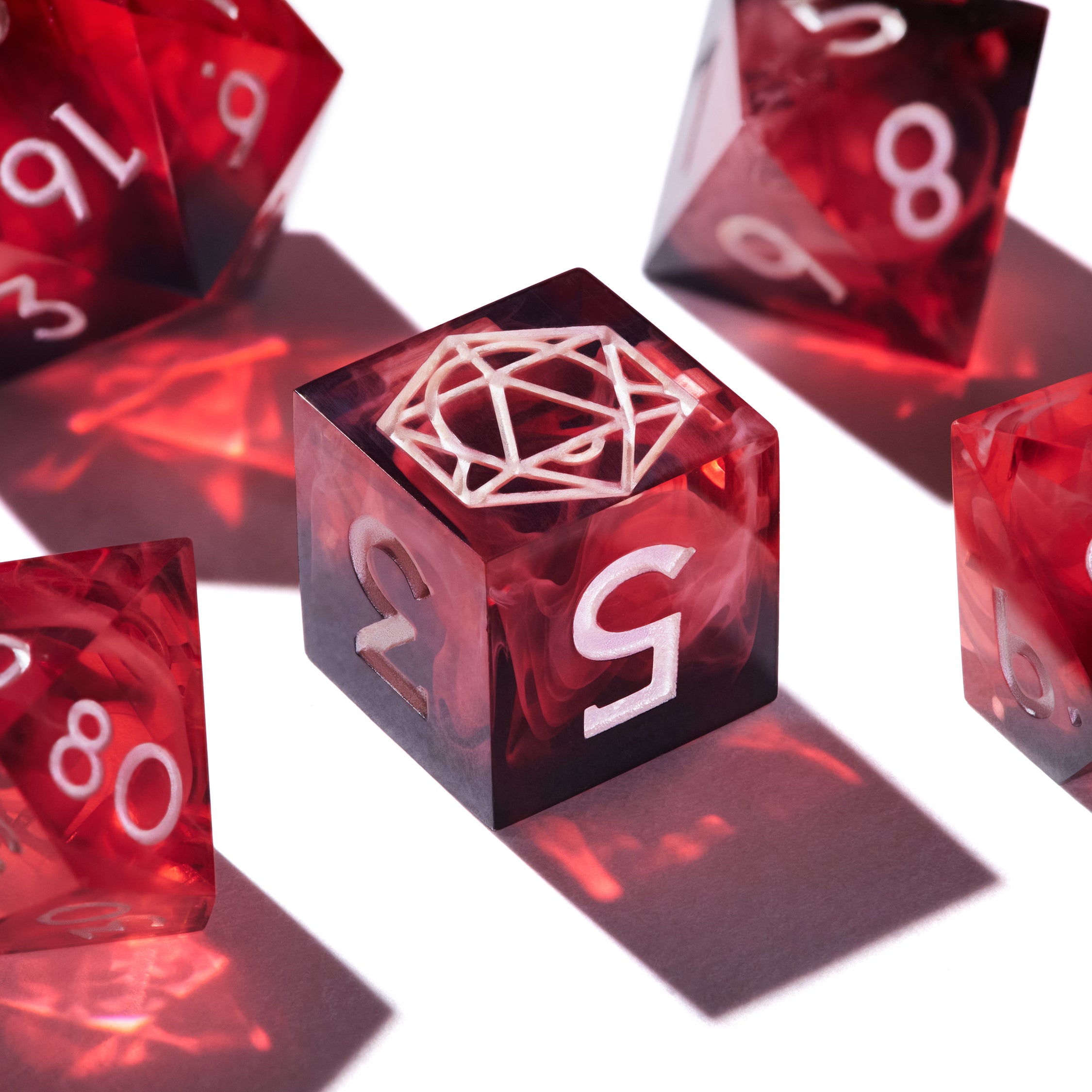Scarlet Moon Dice Set