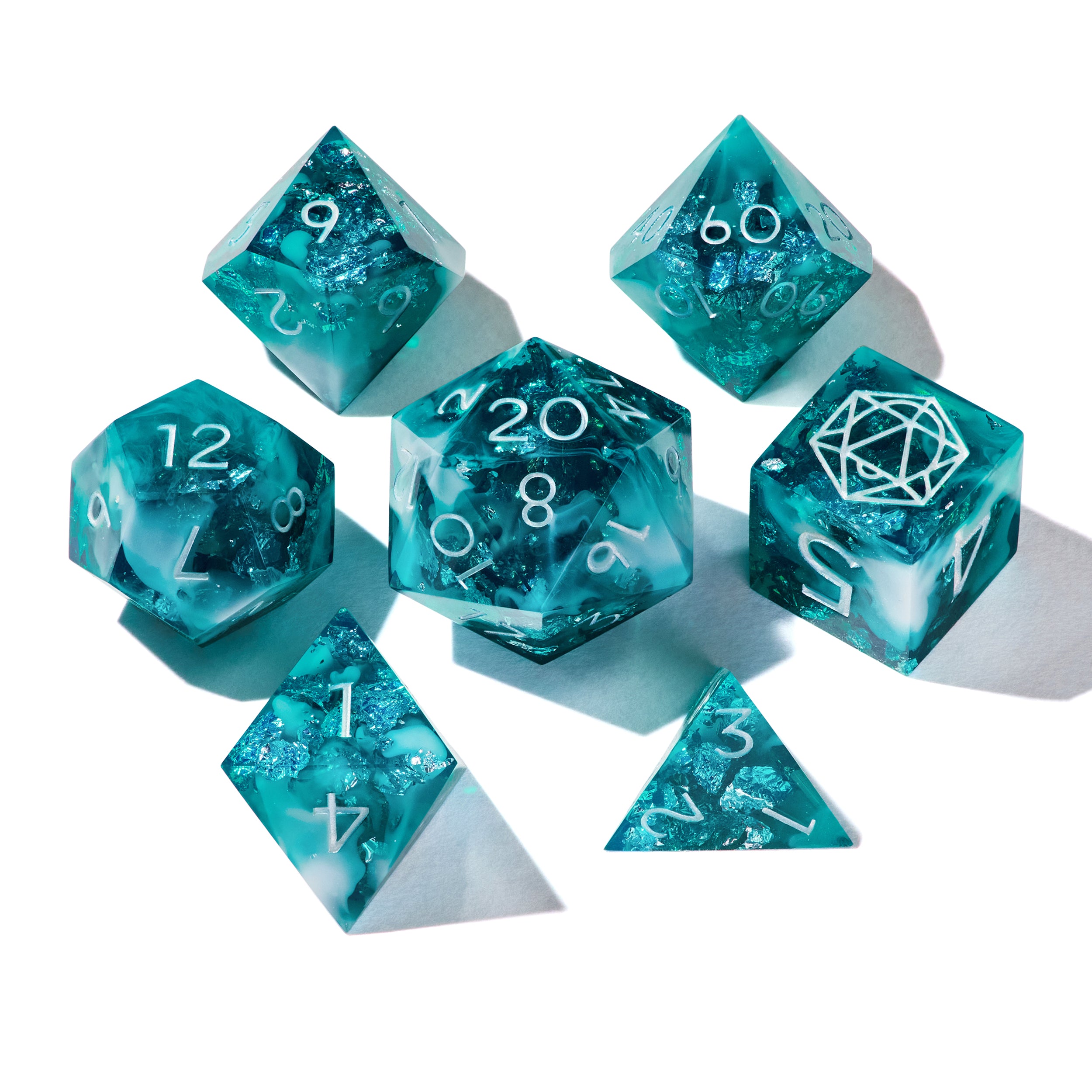 Teal Arcana Dice Set