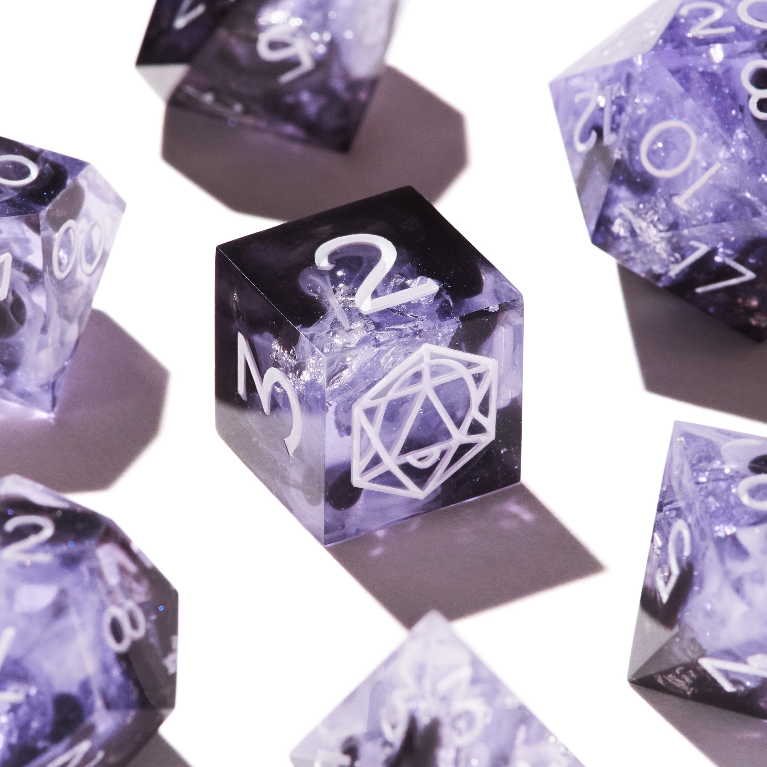 Amethyst Veil Dice Set