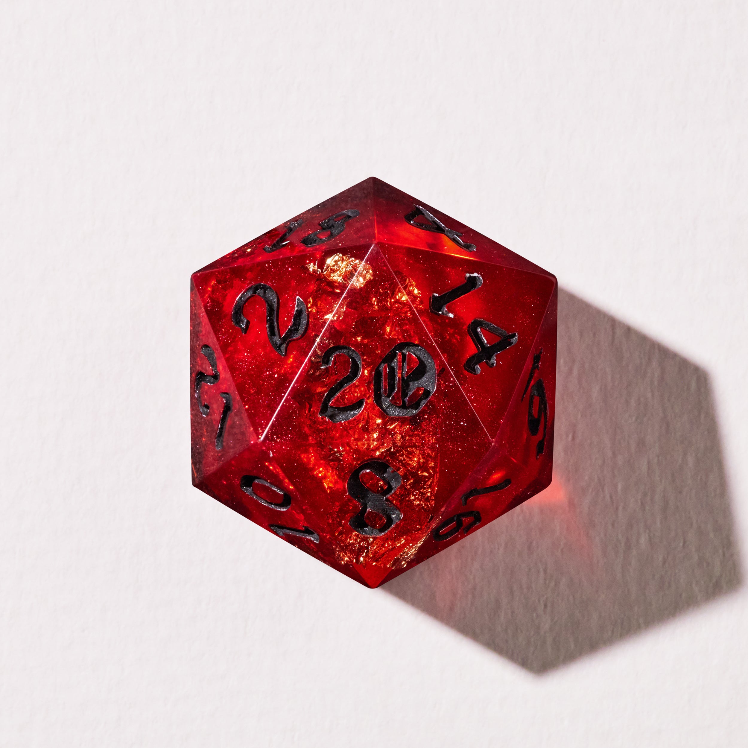 Bloodfire Gleam Dice Set